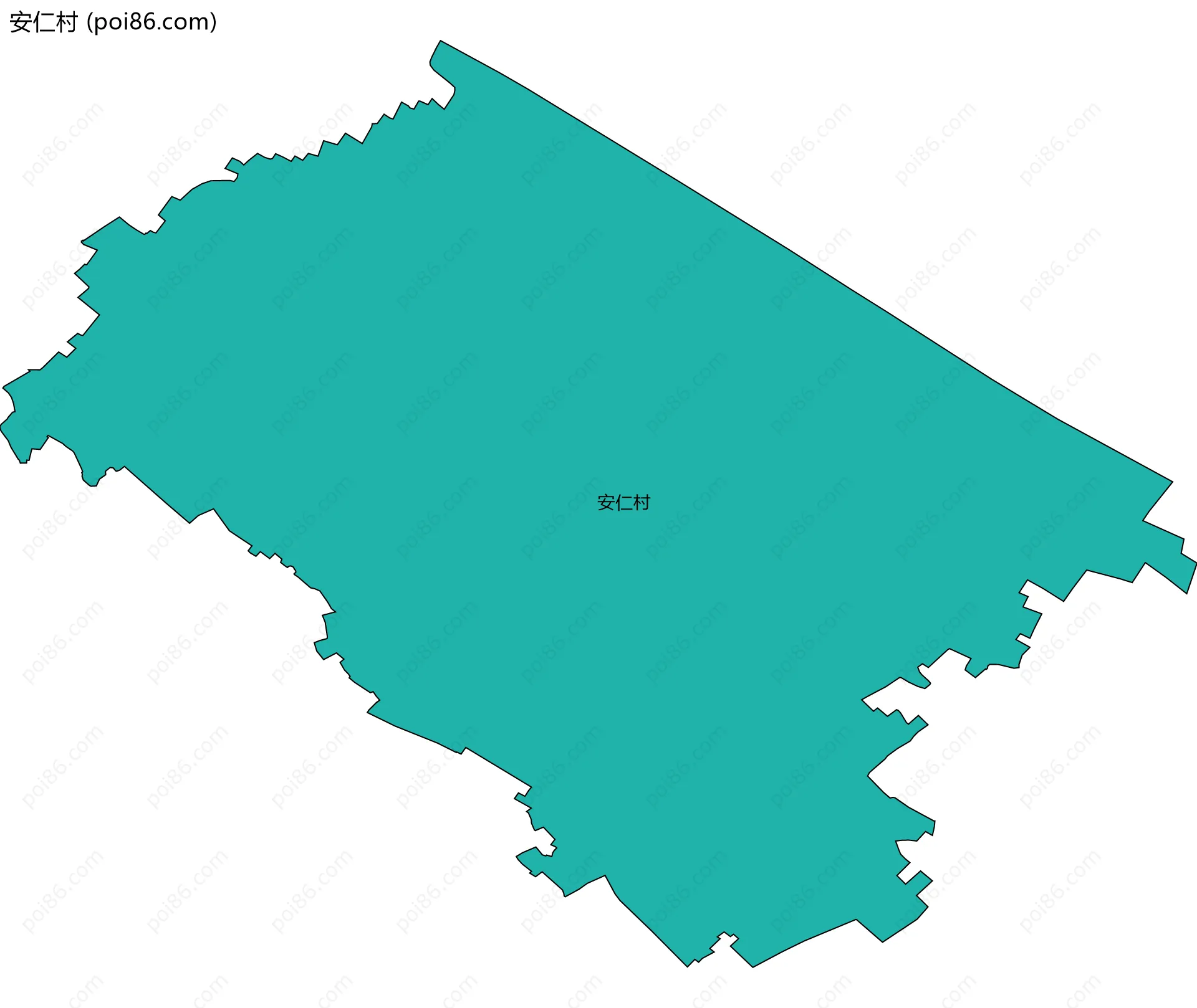 安仁村边界地图