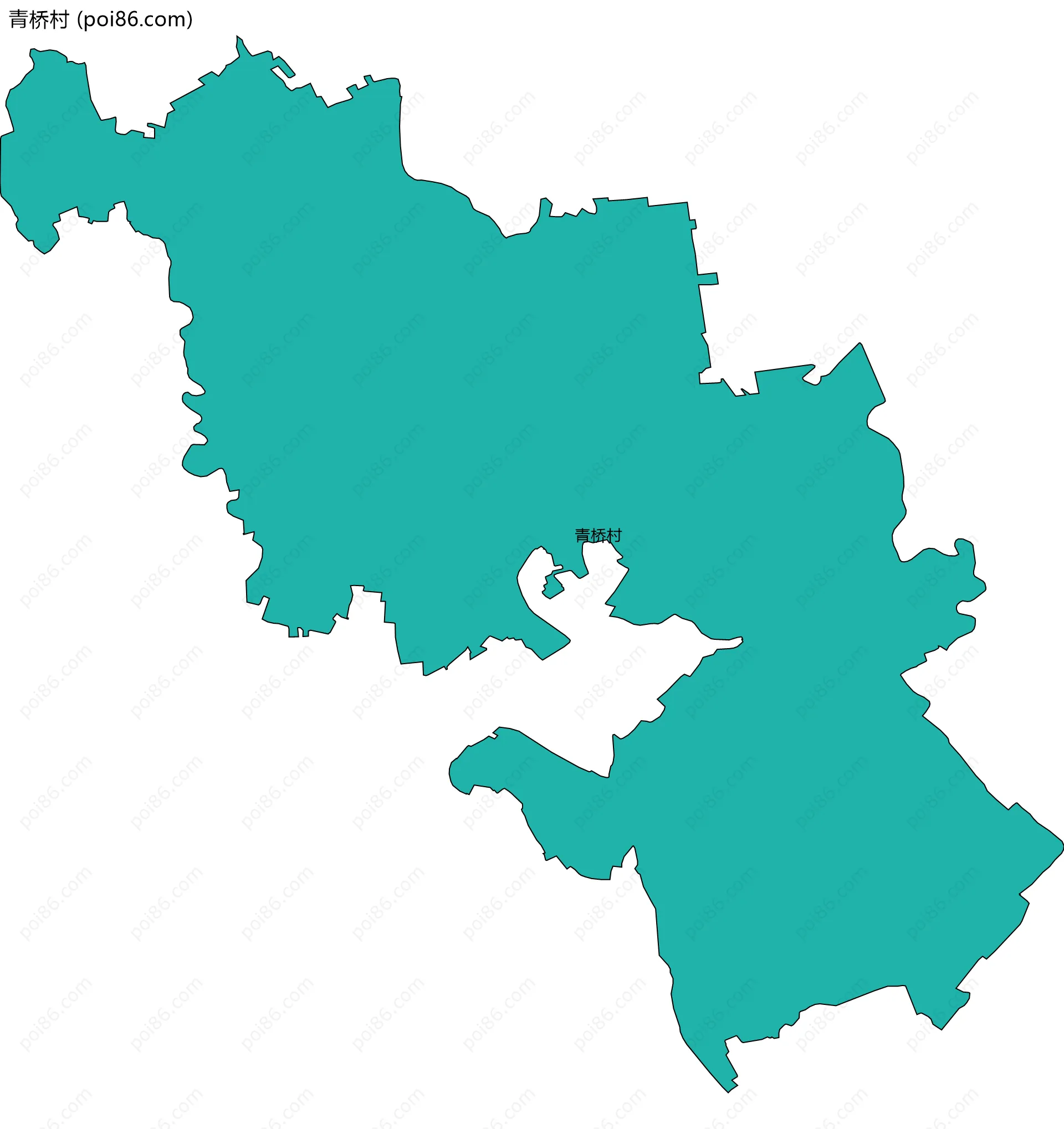 青桥村边界地图