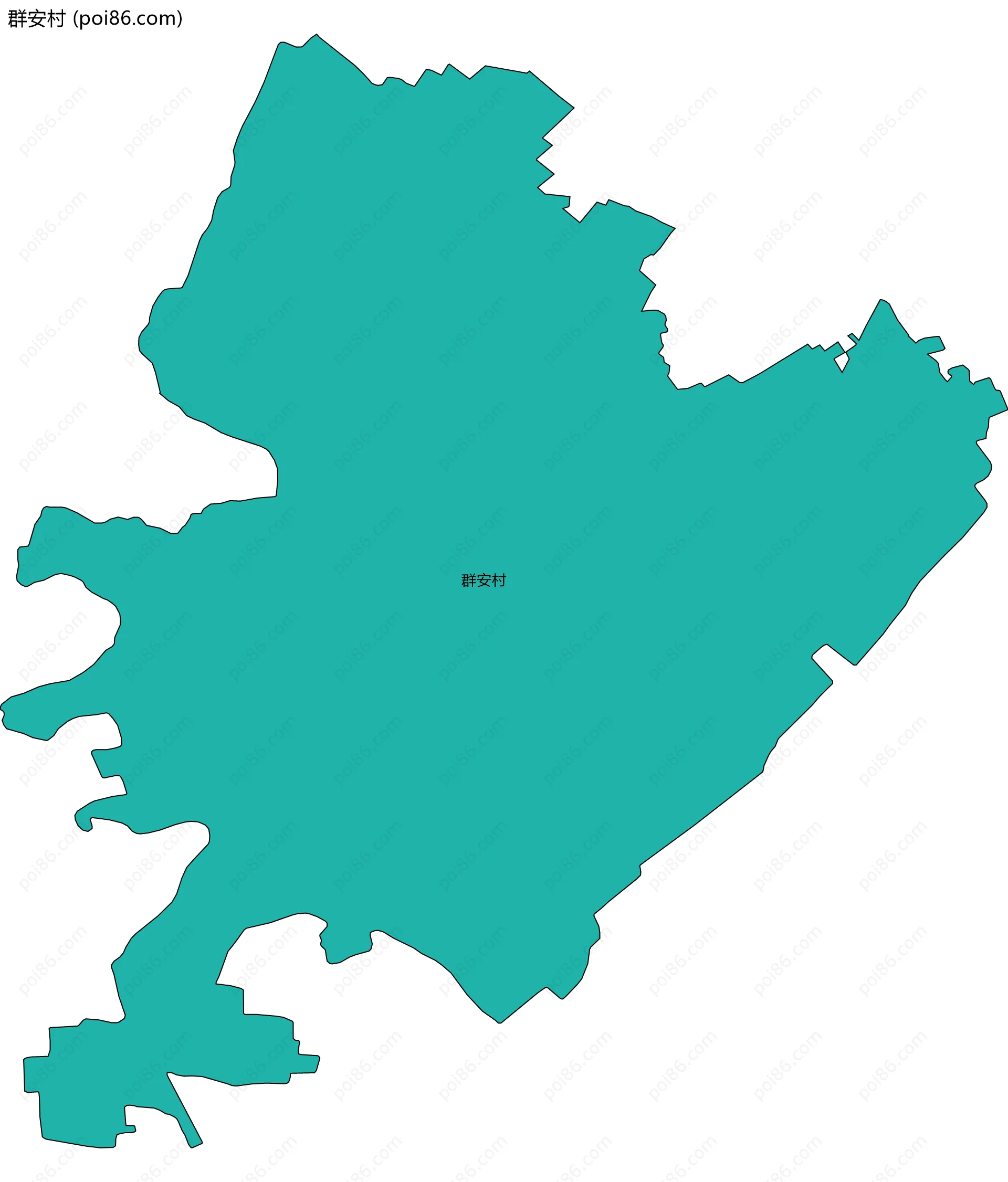 群安村边界地图