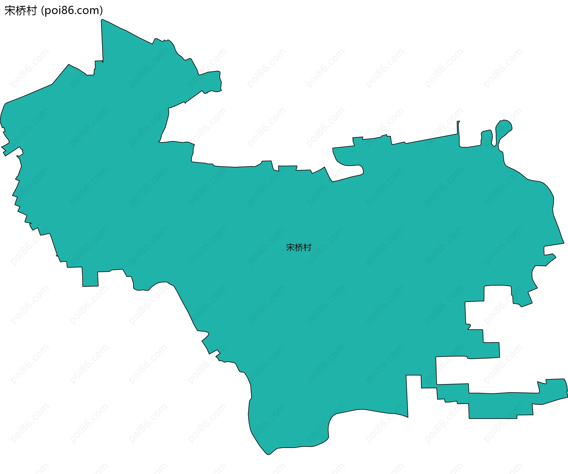 宋桥村边界地图