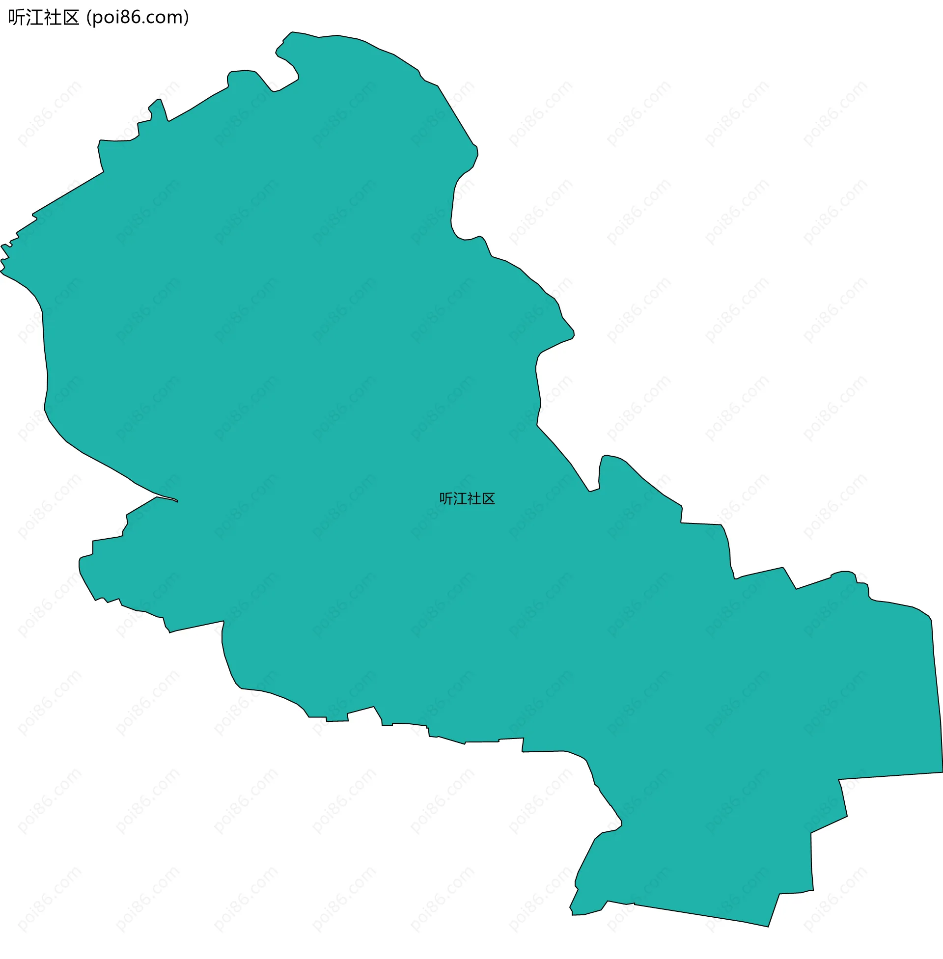 听江社区边界地图