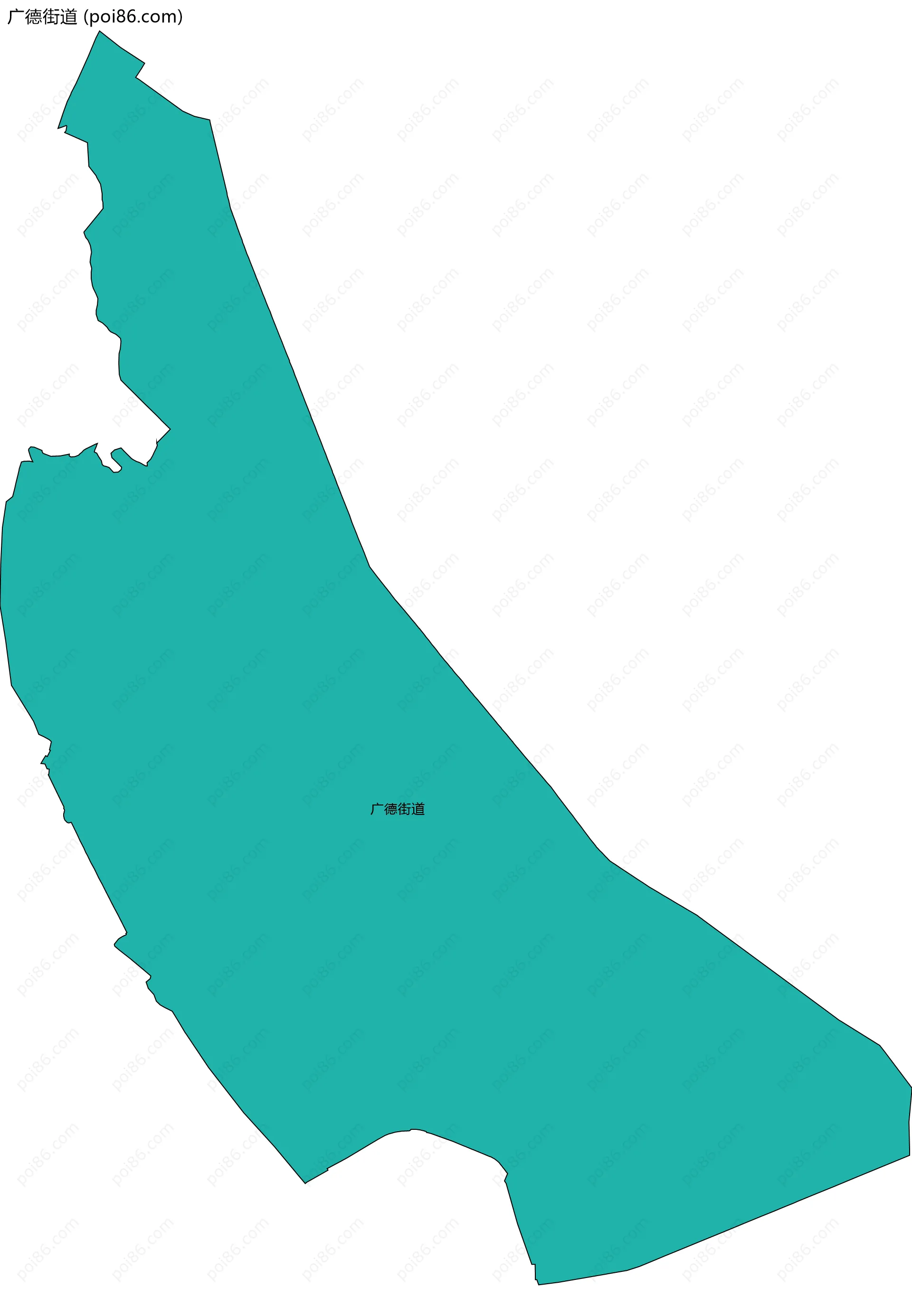 广德街道边界地图