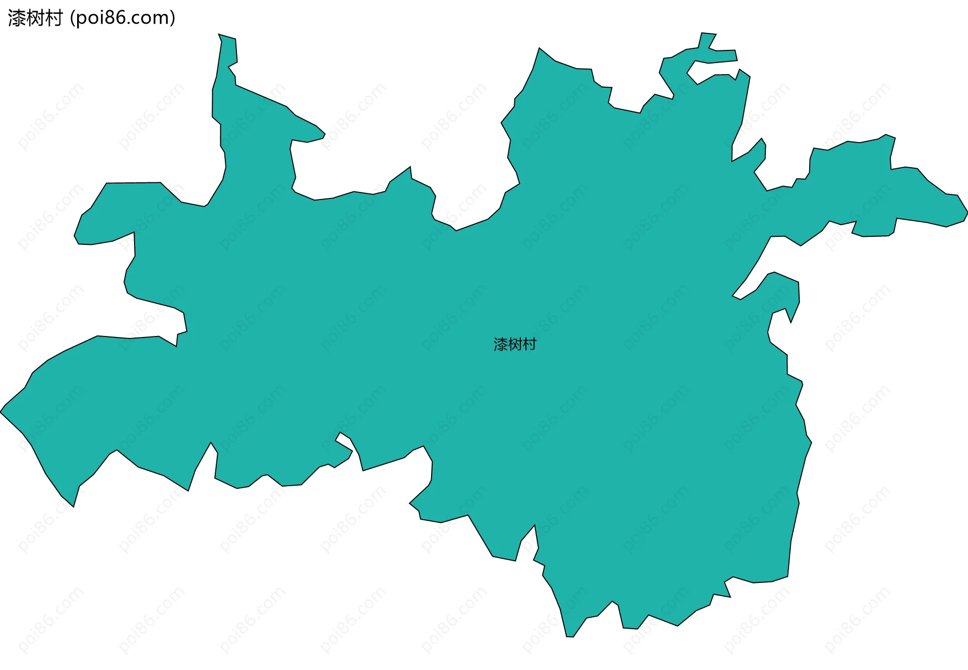 漆树村边界地图