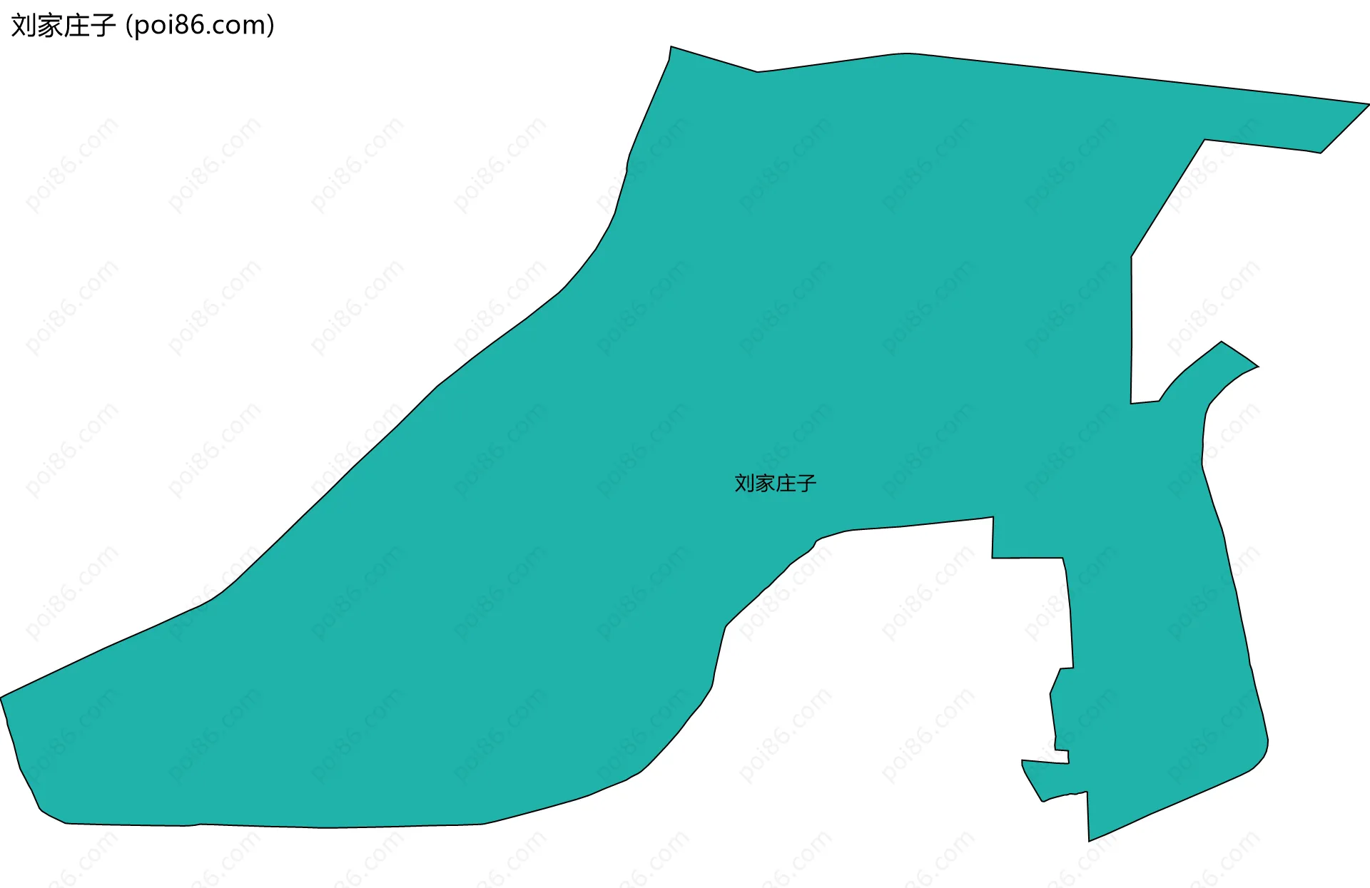 刘家庄子边界地图