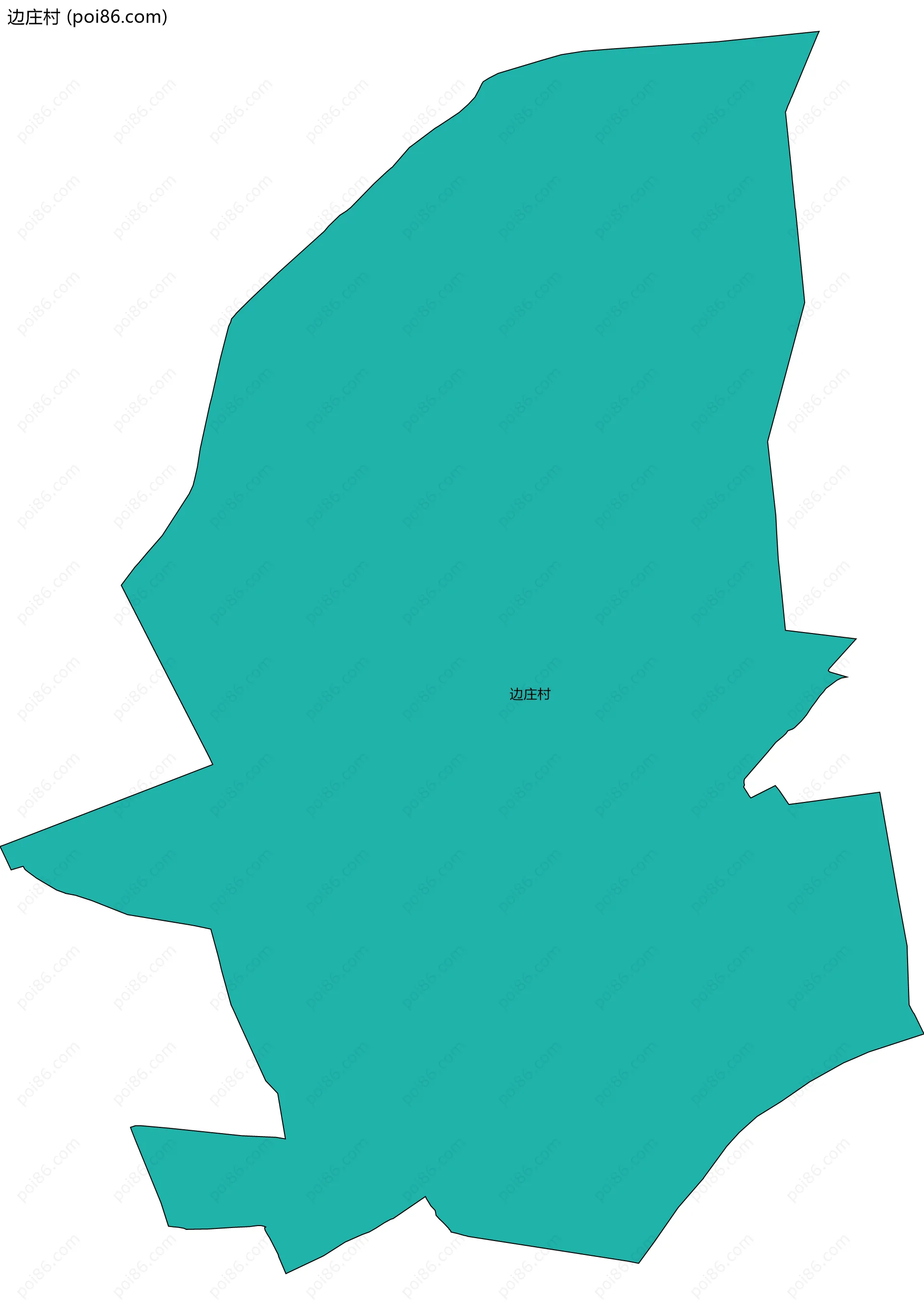 边庄村边界地图