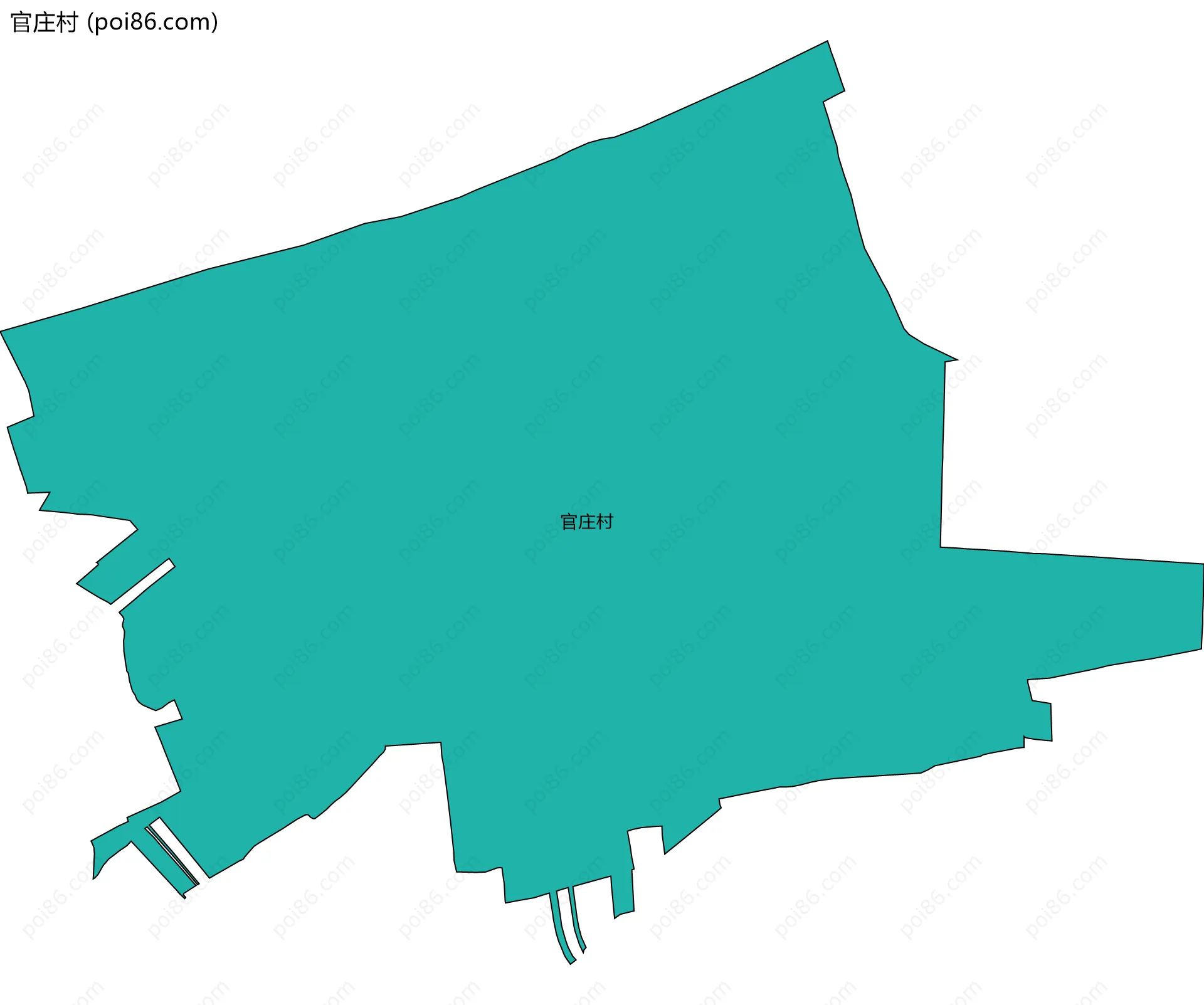 官庄村边界地图