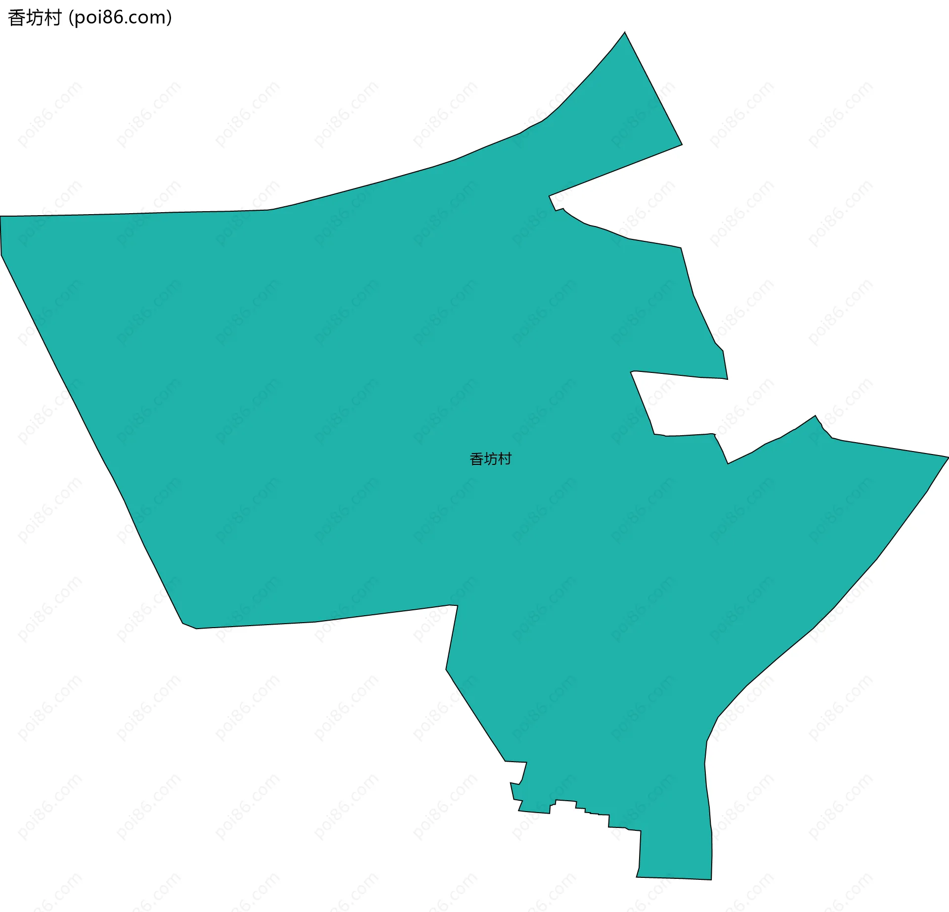 香坊村边界地图