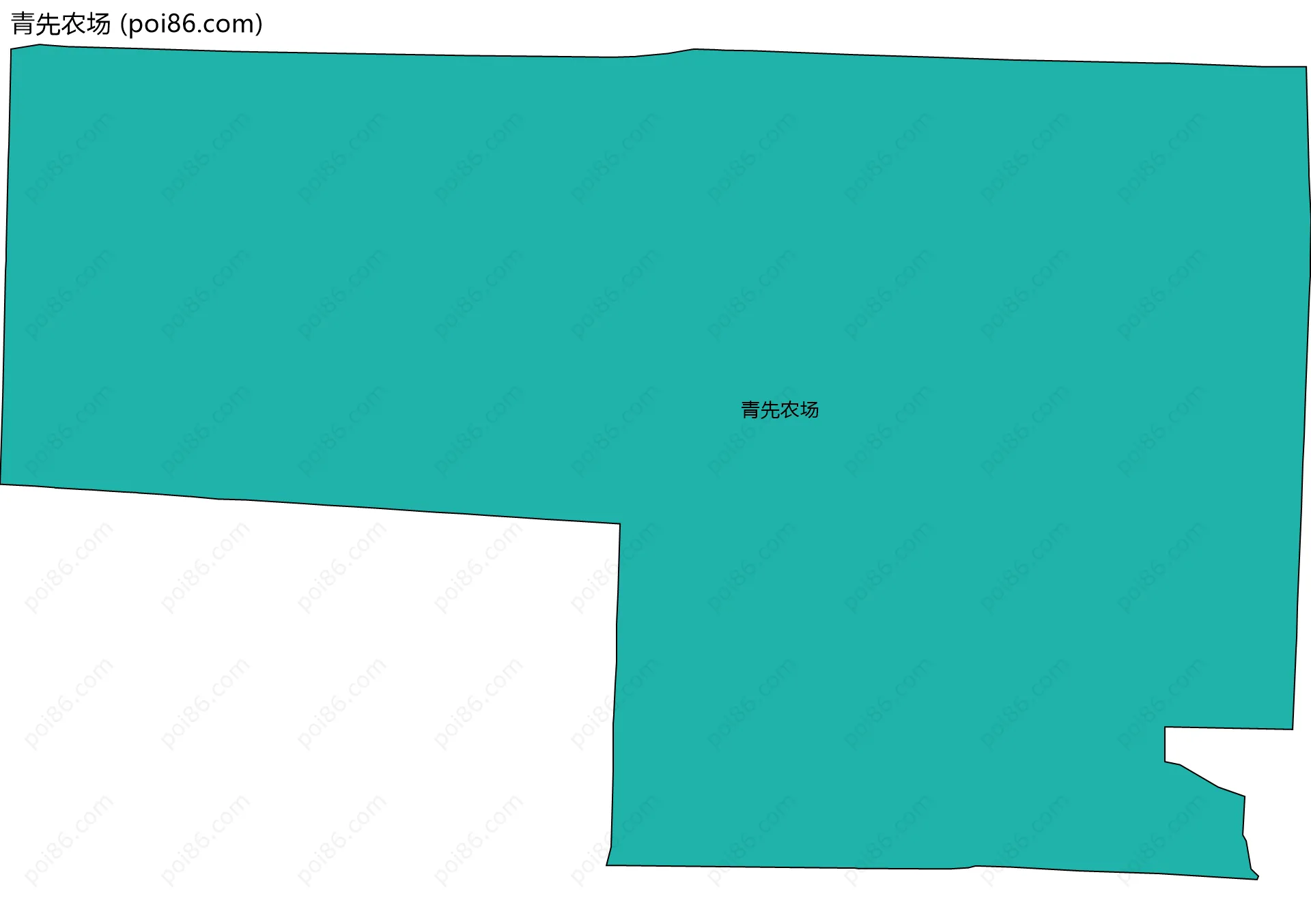 青先农场边界地图