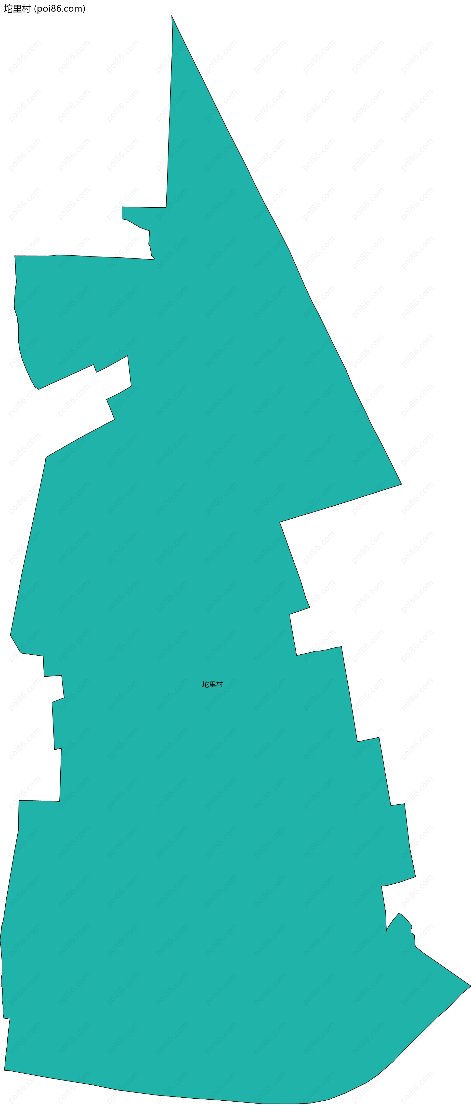 坨里村边界地图