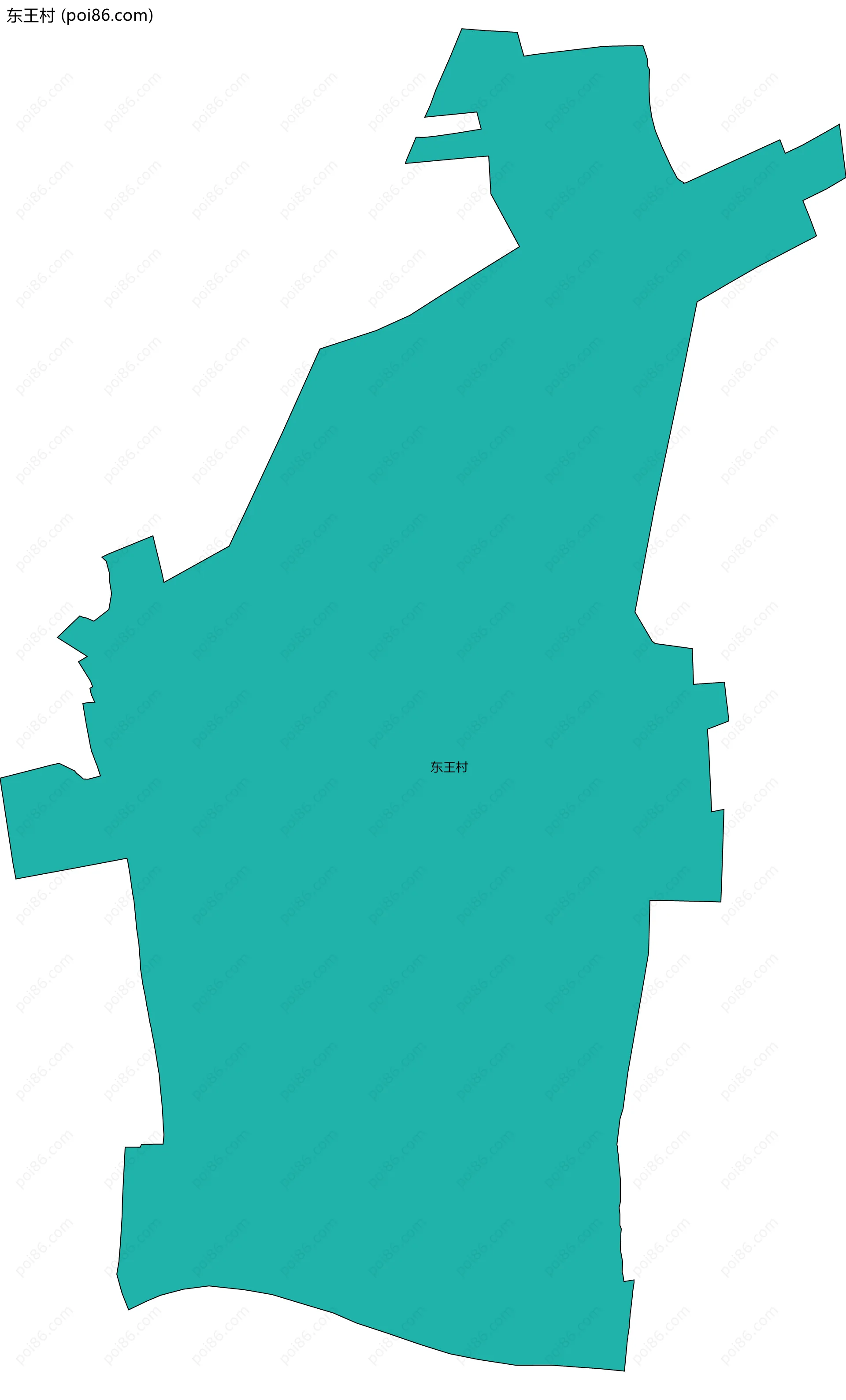 东王村边界地图