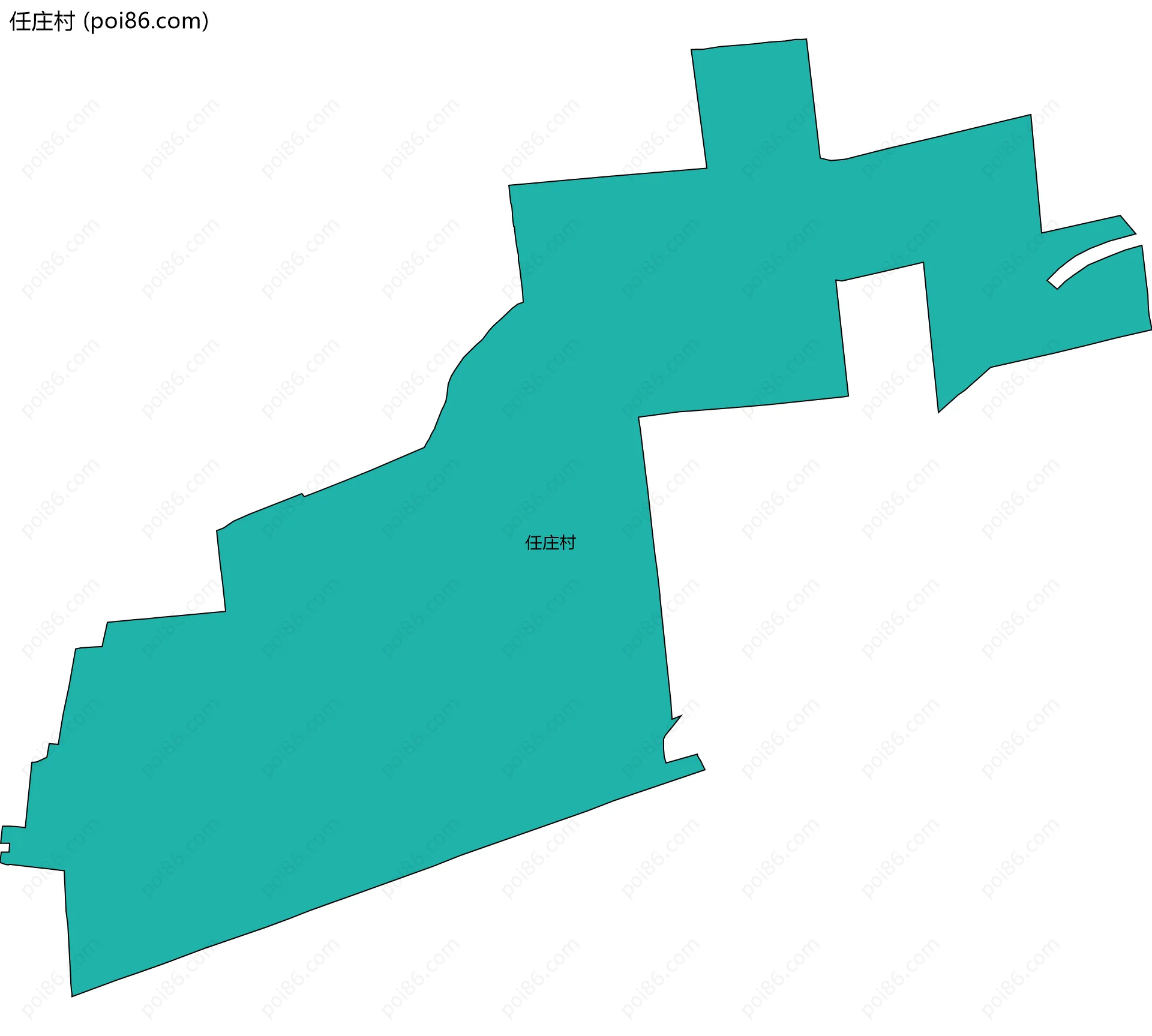 任庄村边界地图