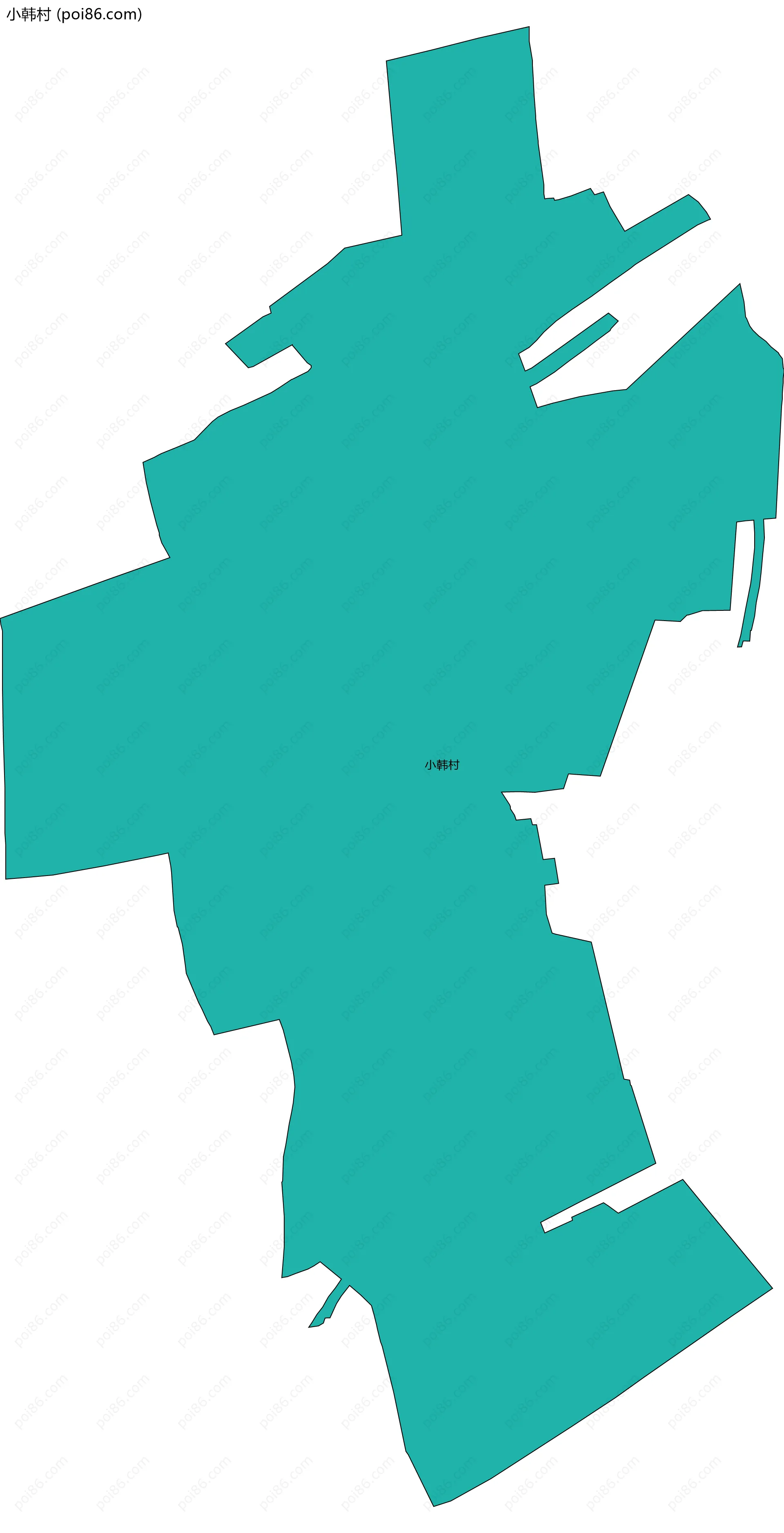 小韩村边界地图