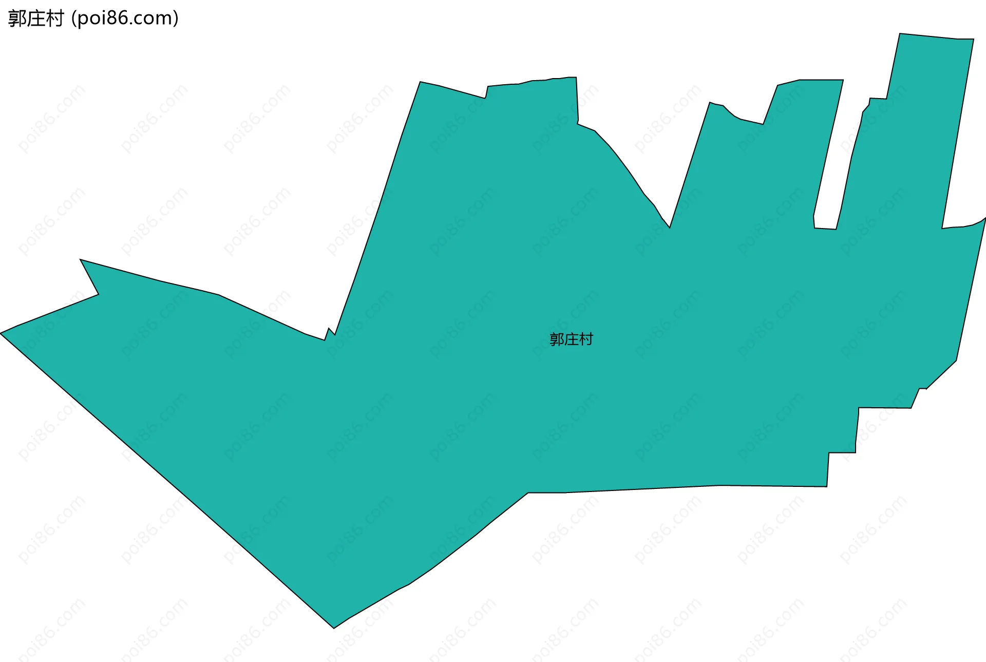 郭庄村边界地图