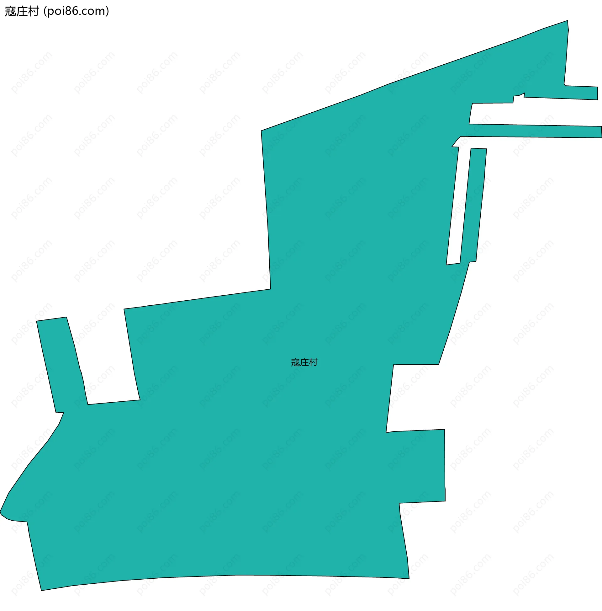寇庄村边界地图