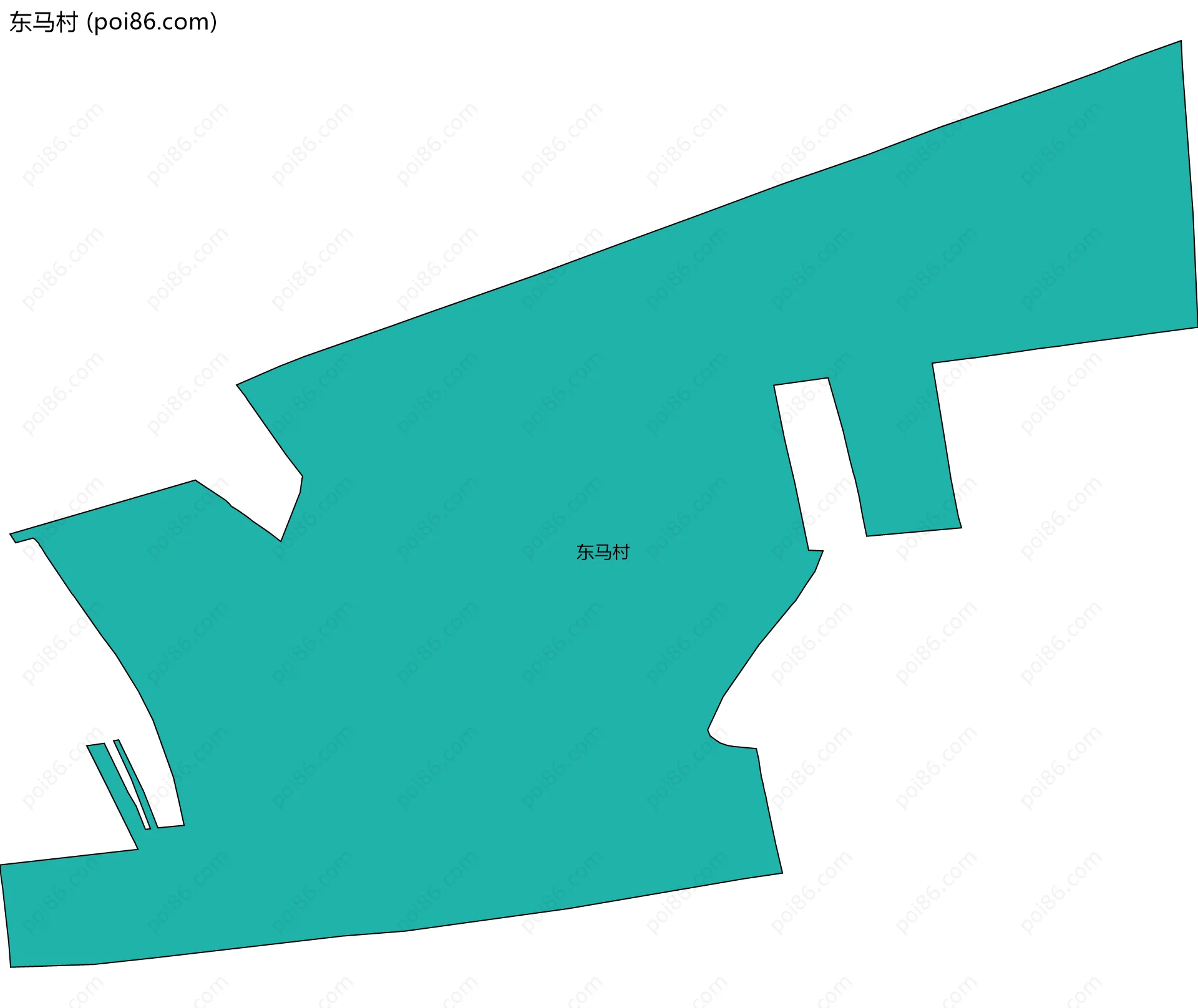 东马村边界地图