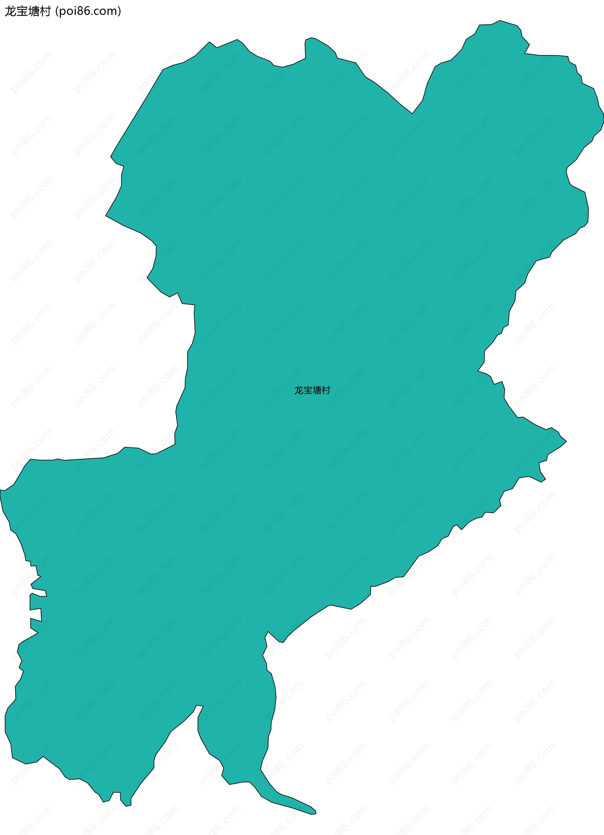 龙宝塘村边界地图