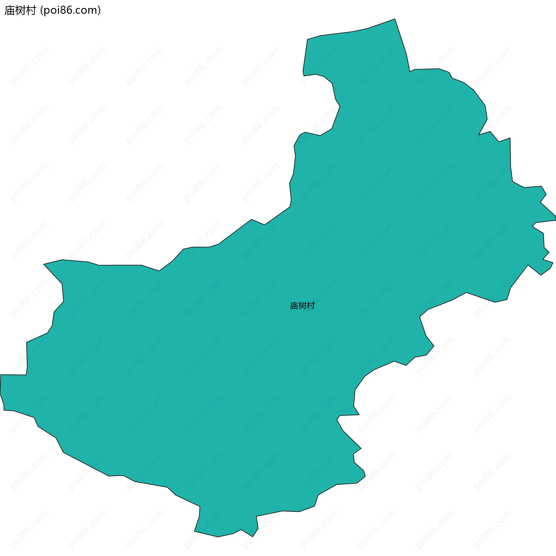 庙树村边界地图
