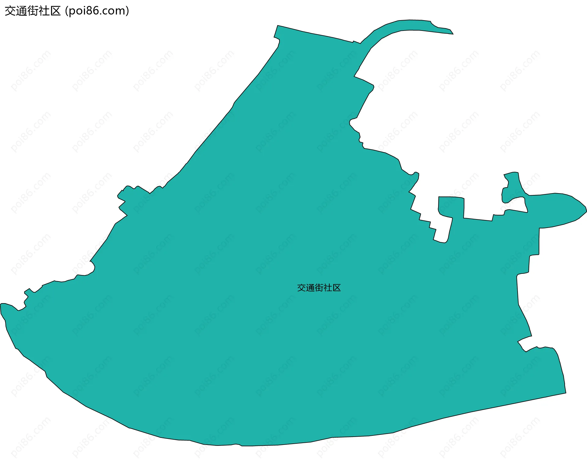 交通街社区边界地图
