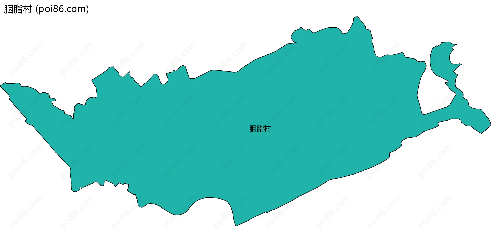 胭脂村边界地图