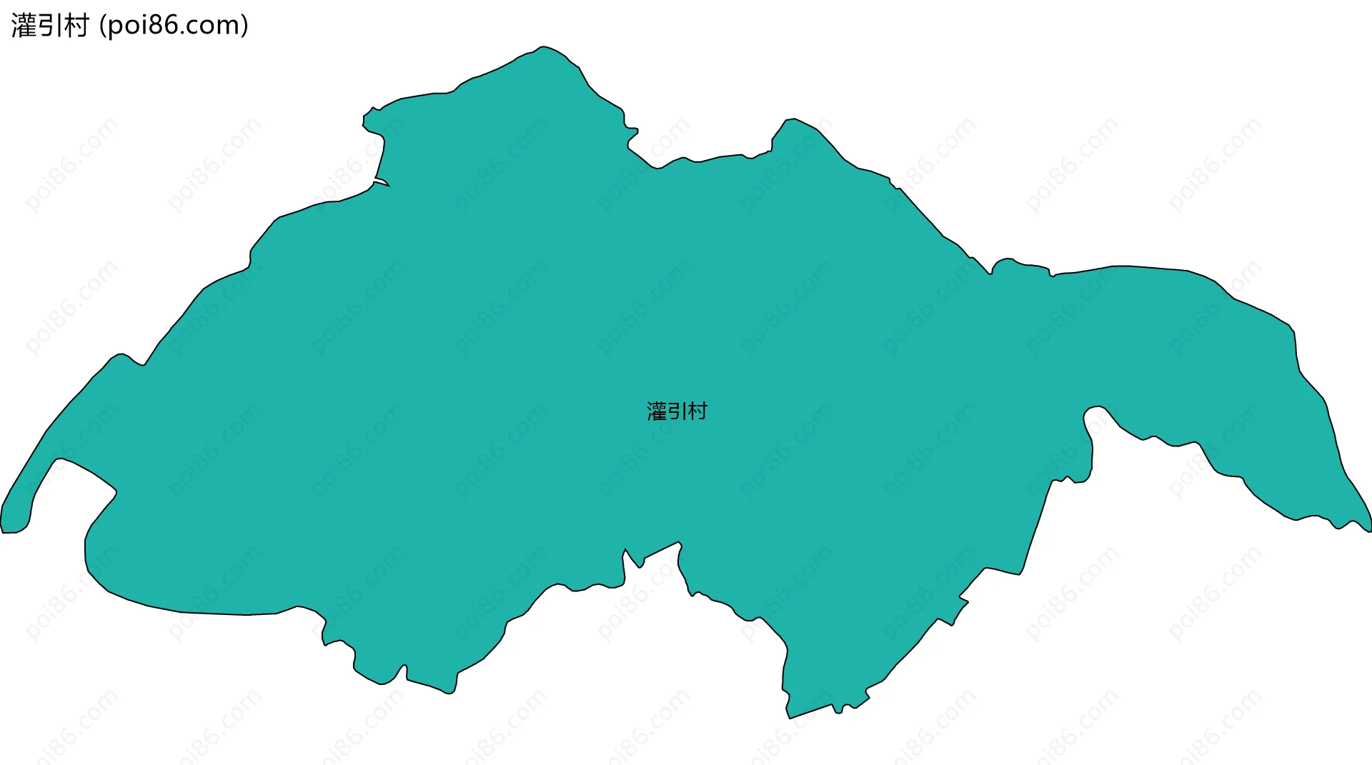 灌引村边界地图