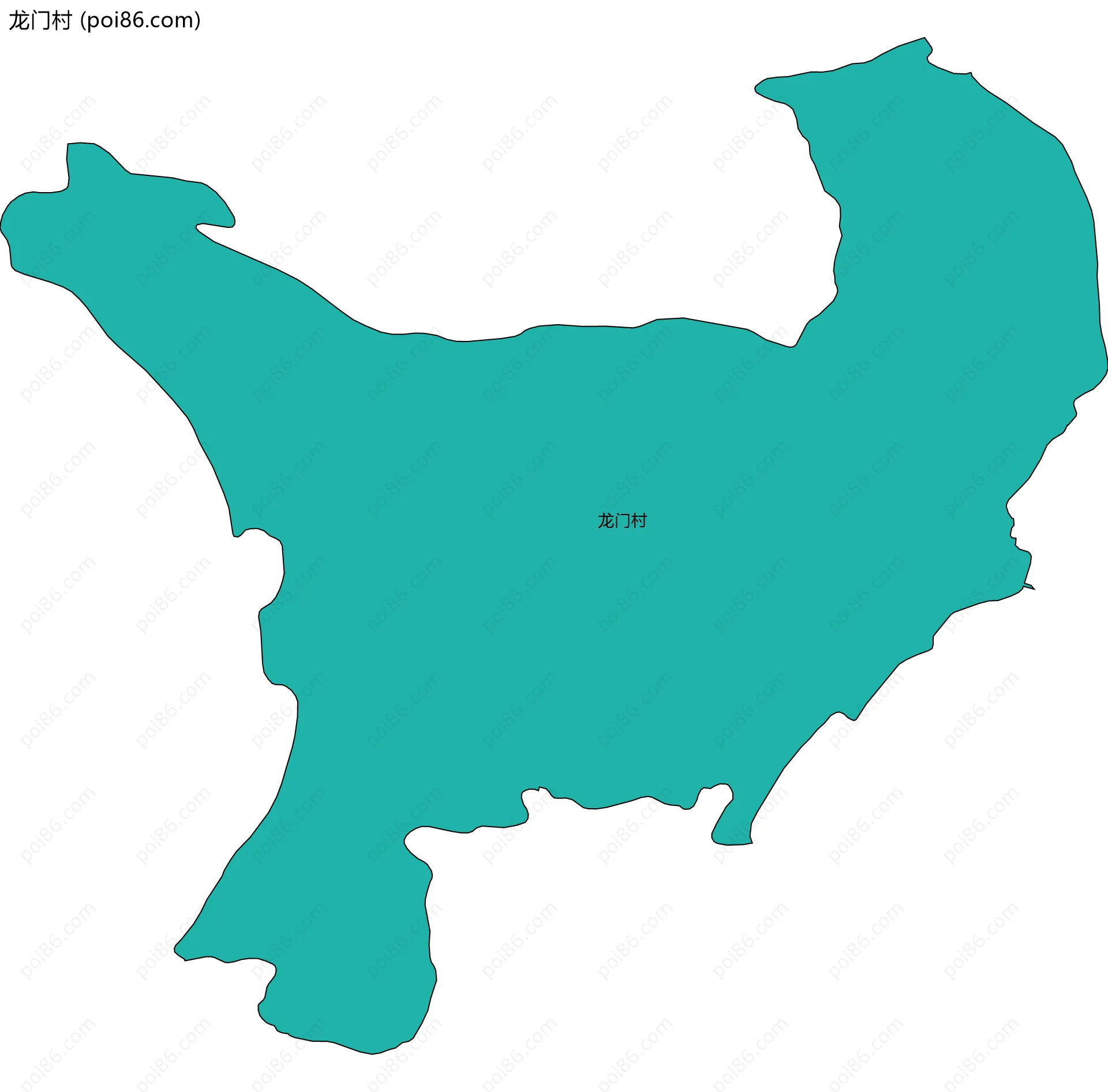 龙门村边界地图