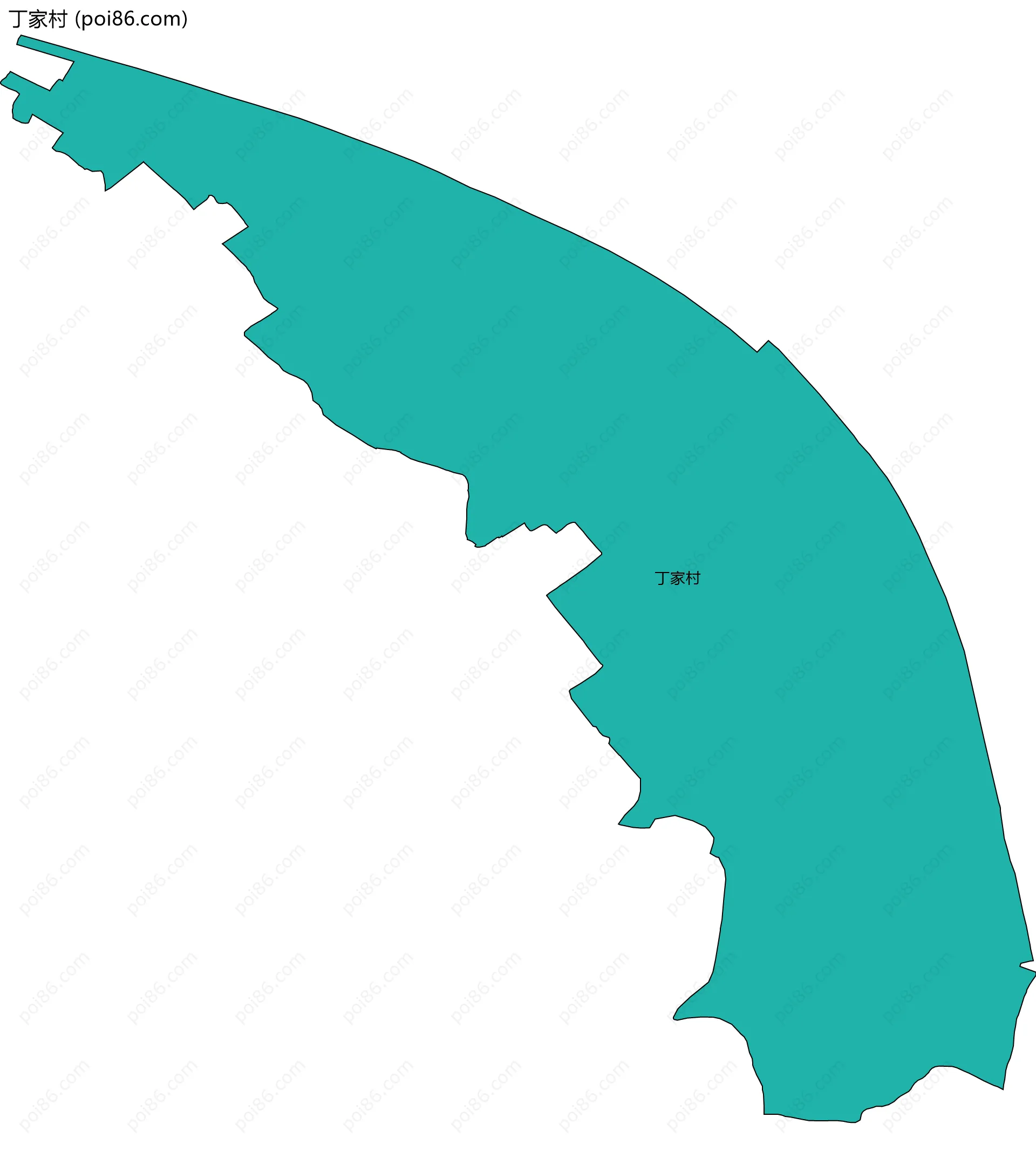 丁家村边界地图
