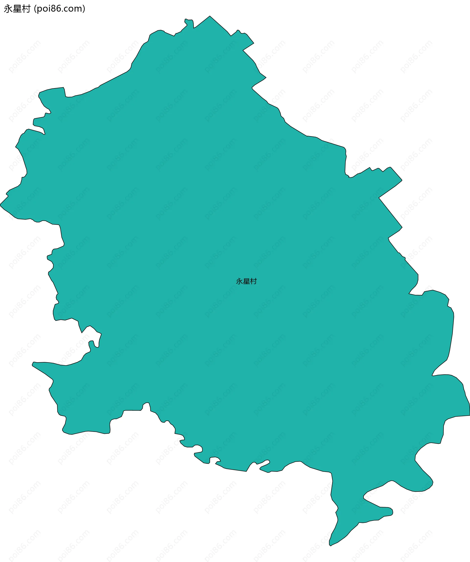 永星村边界地图