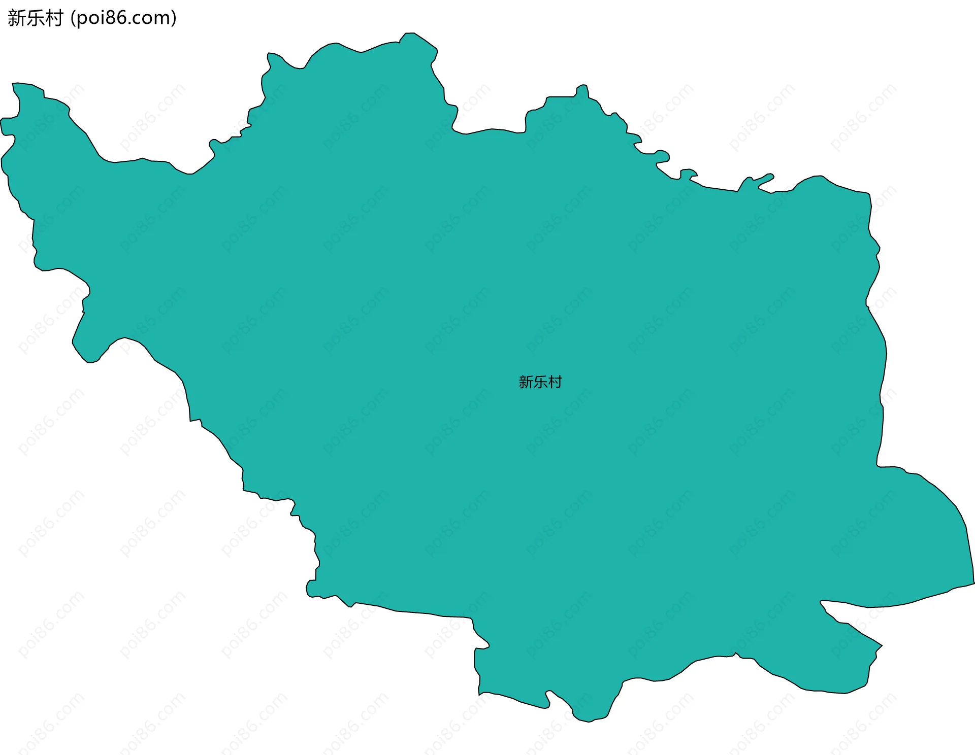 新乐村边界地图