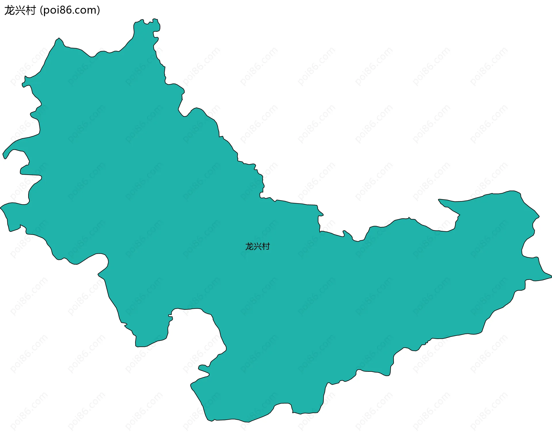 龙兴村边界地图