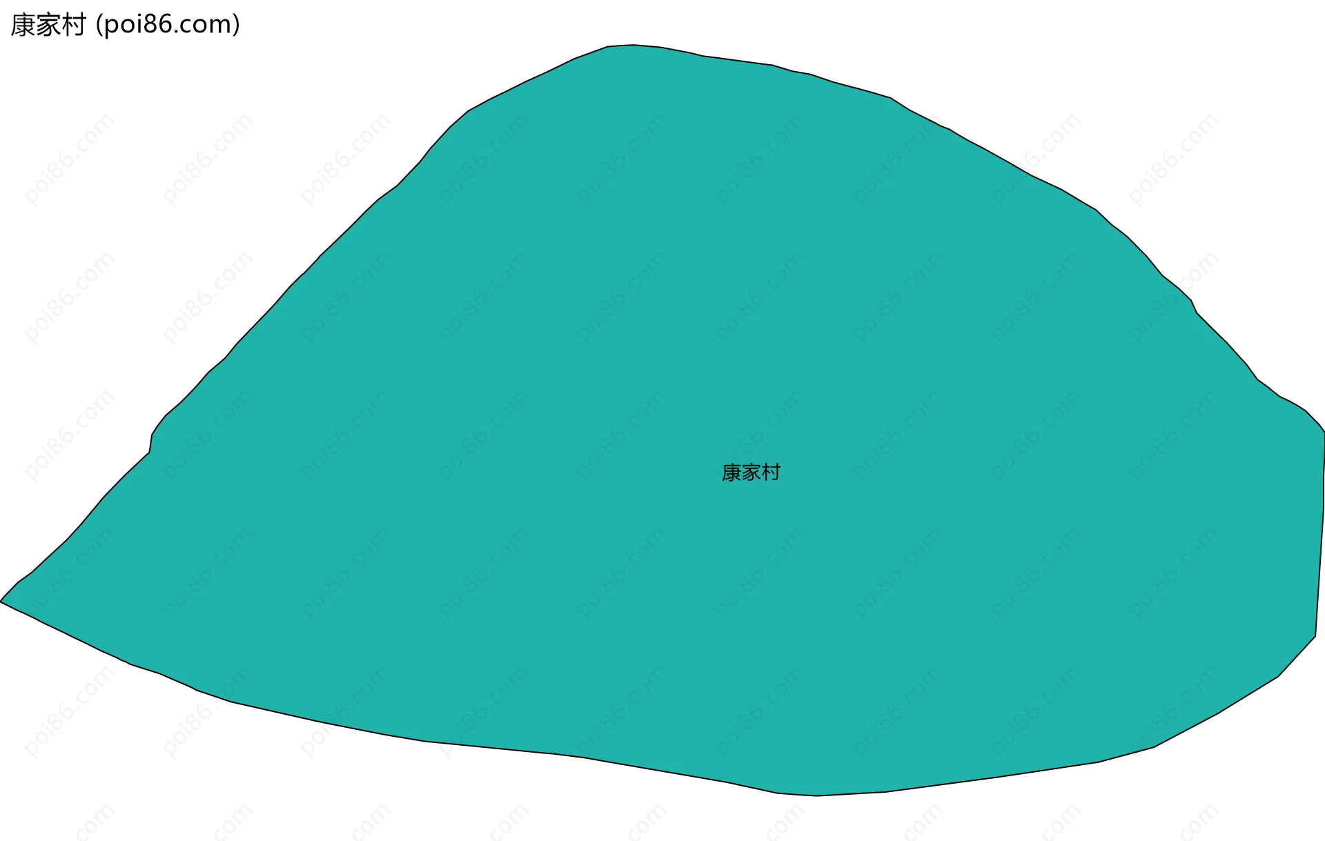 康家村边界地图