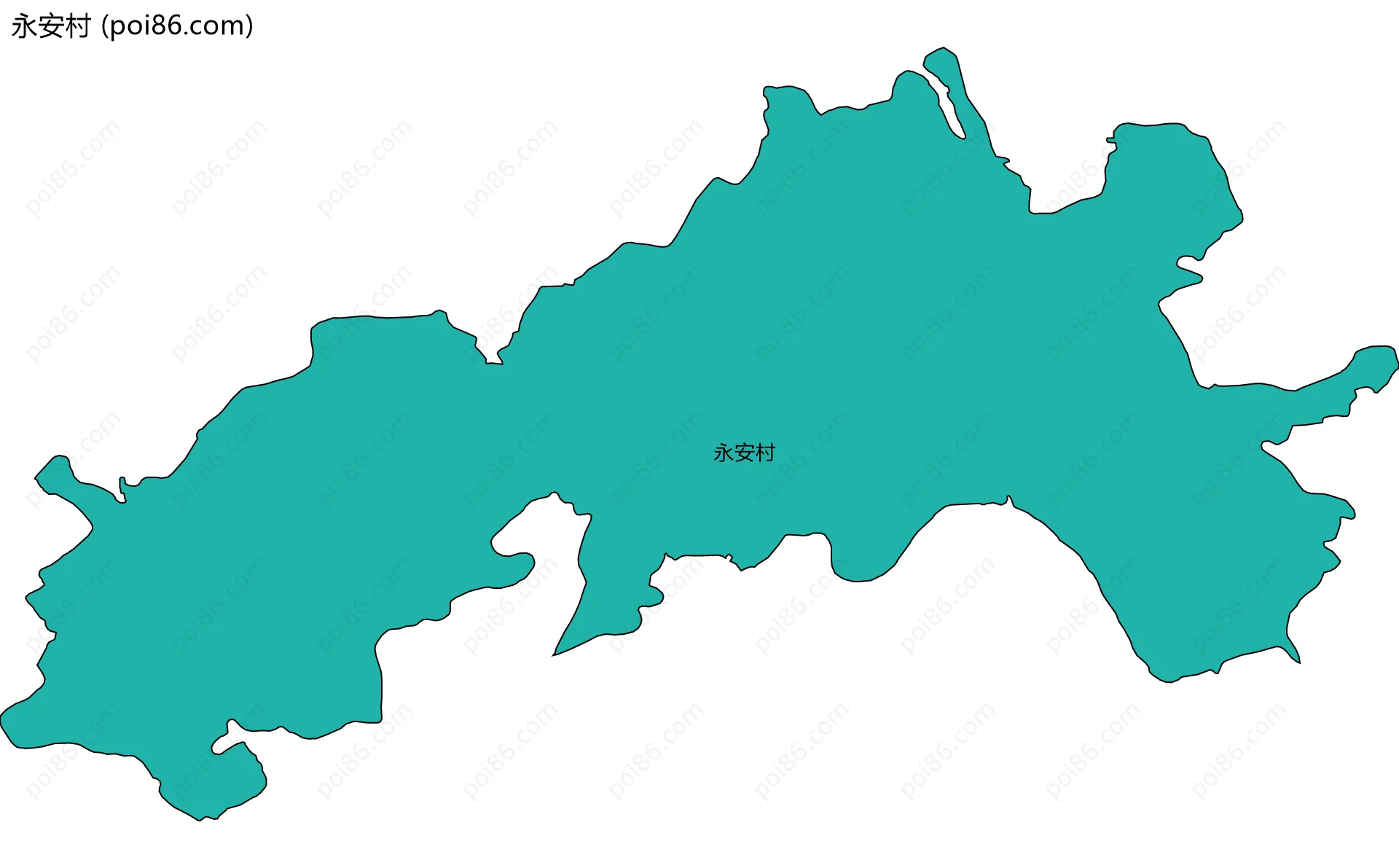 永安村边界地图