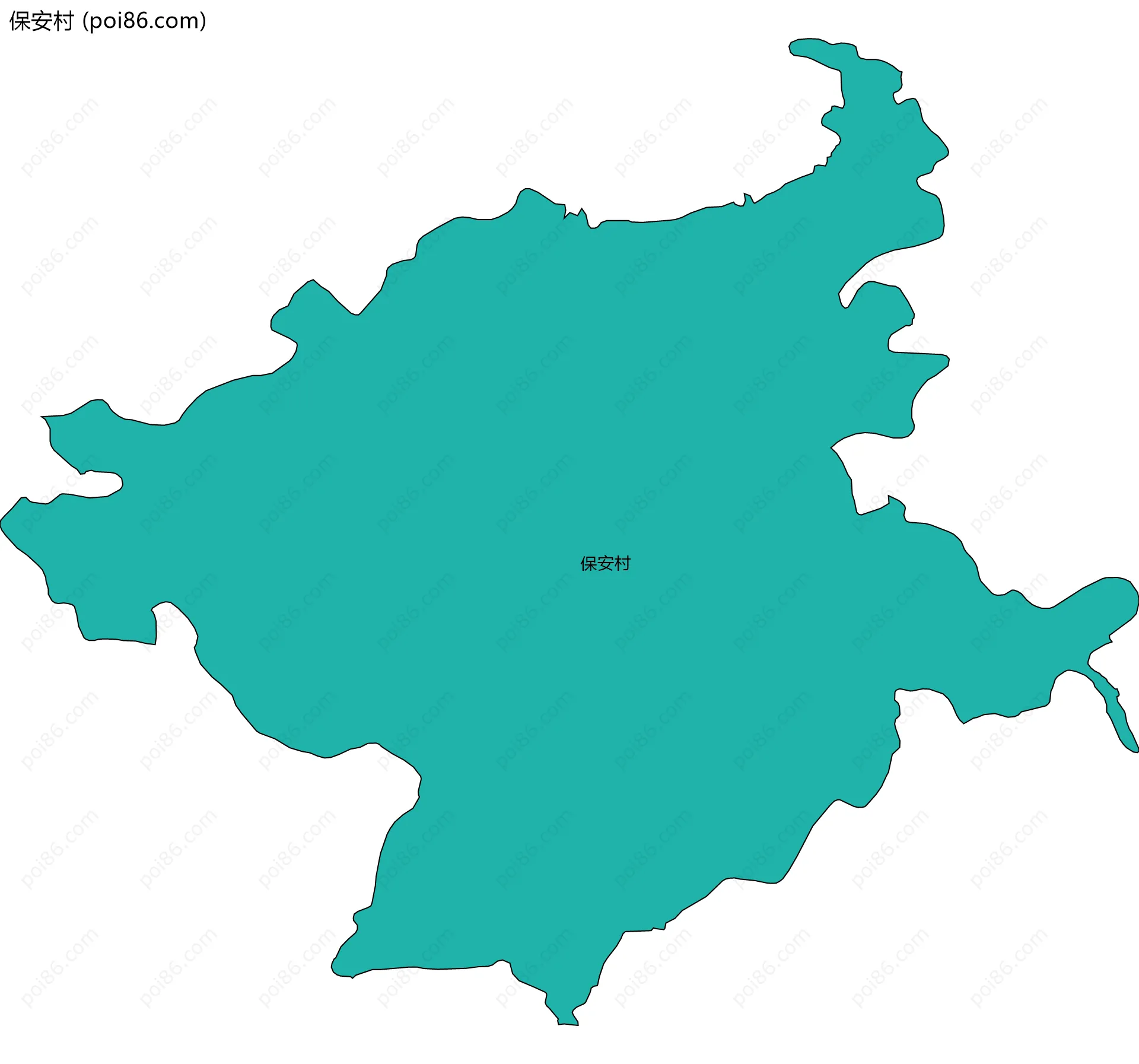 保安村边界地图