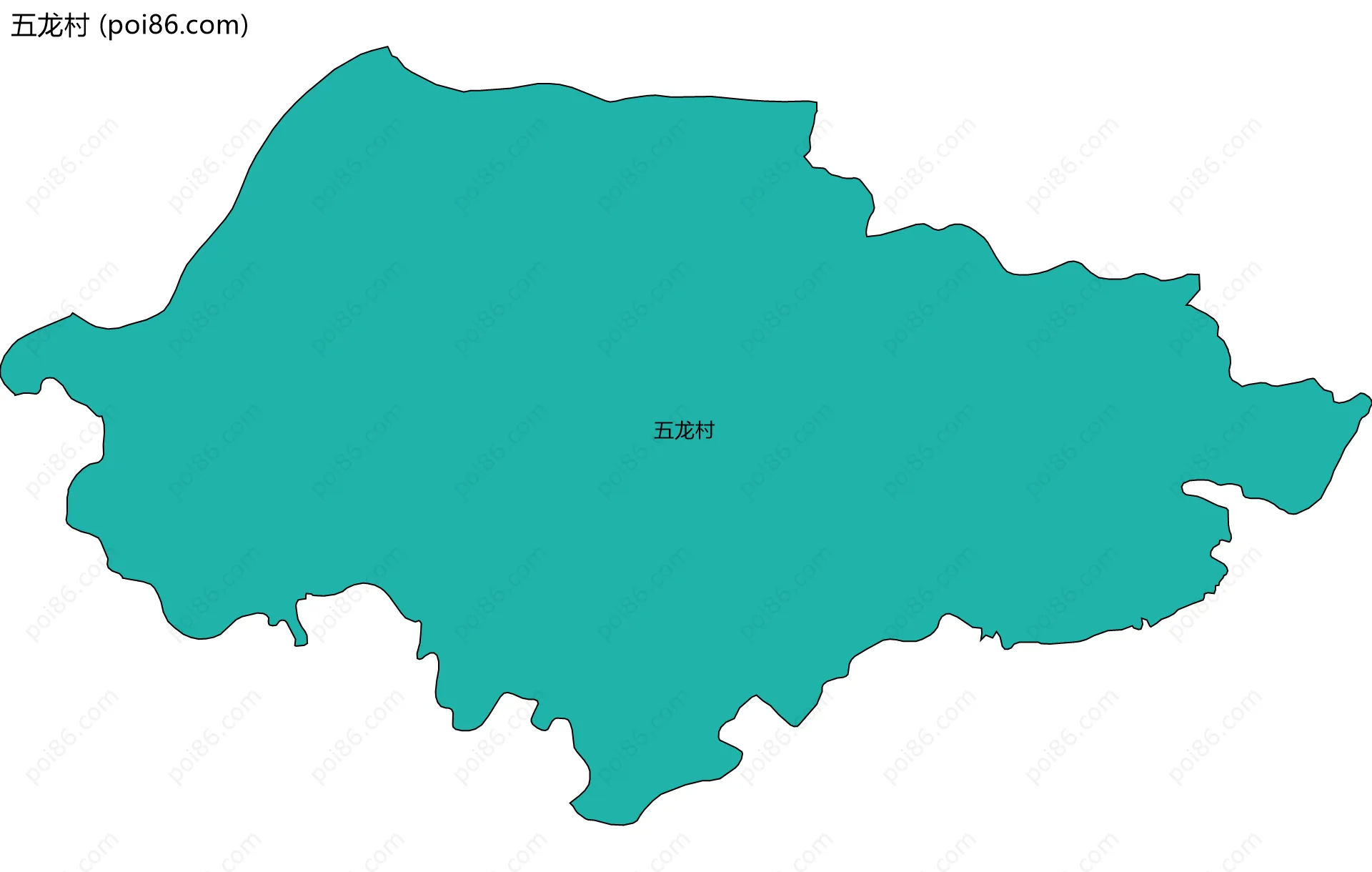 五龙村边界地图