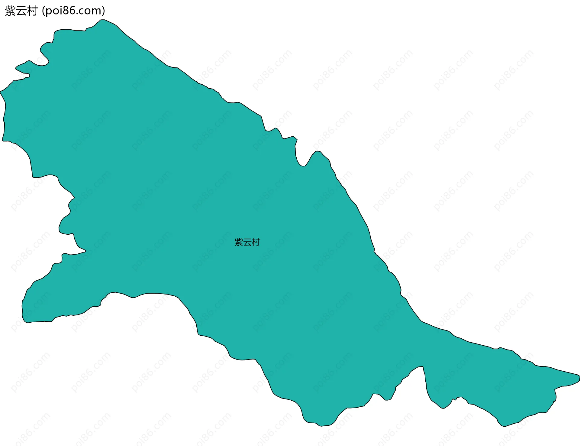 紫云村边界地图
