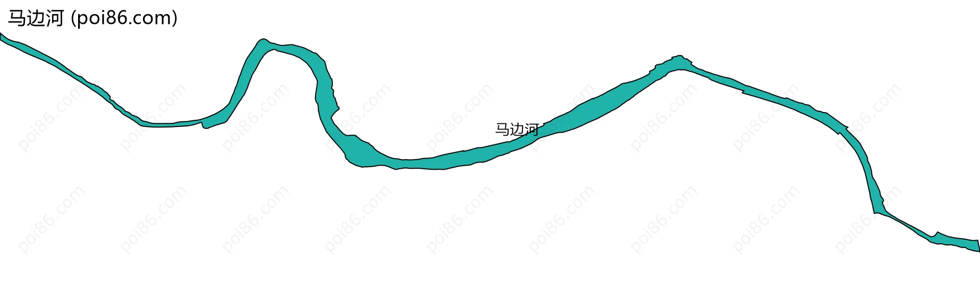 马边河边界地图