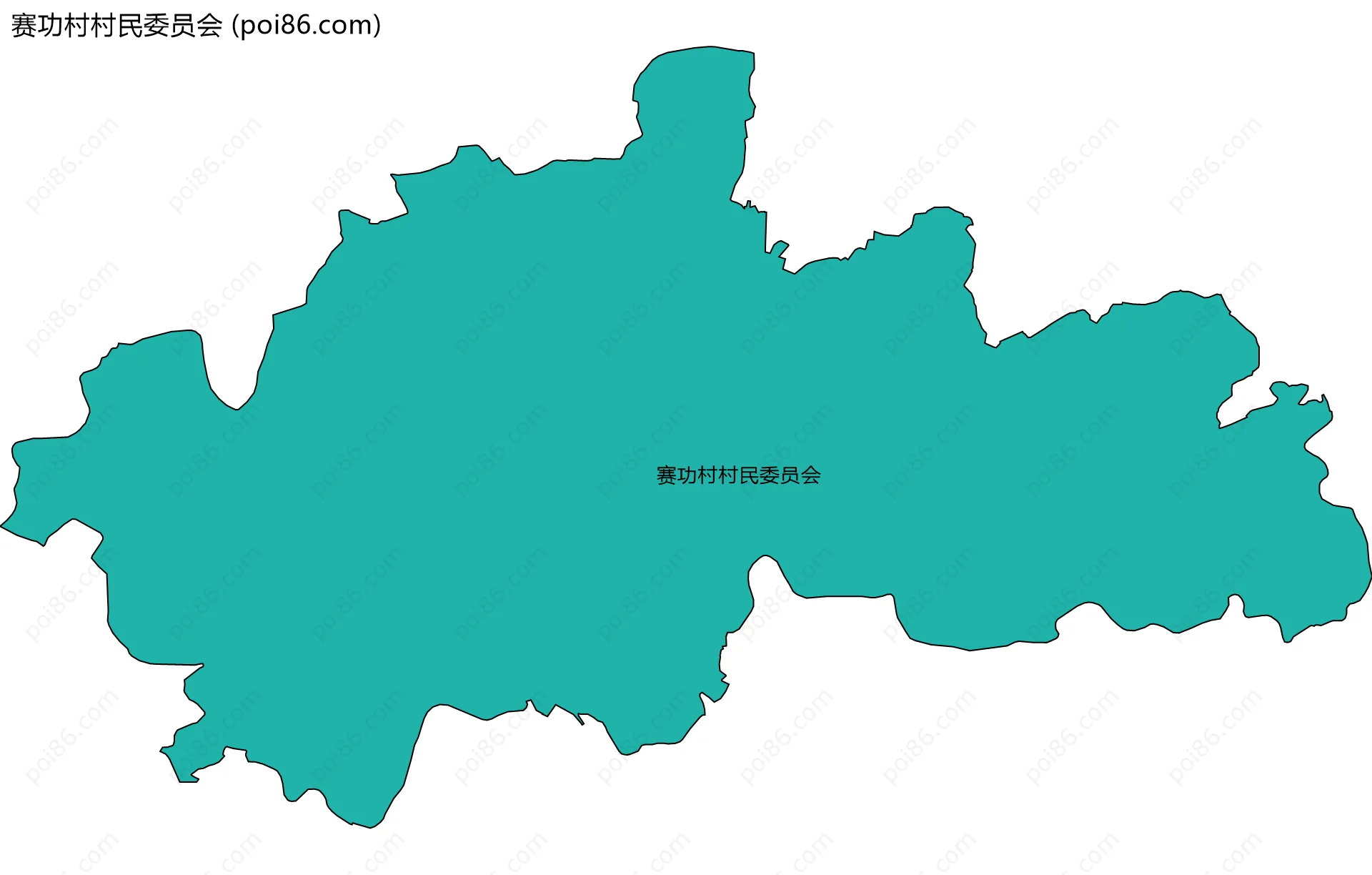 赛功村村民委员会边界地图