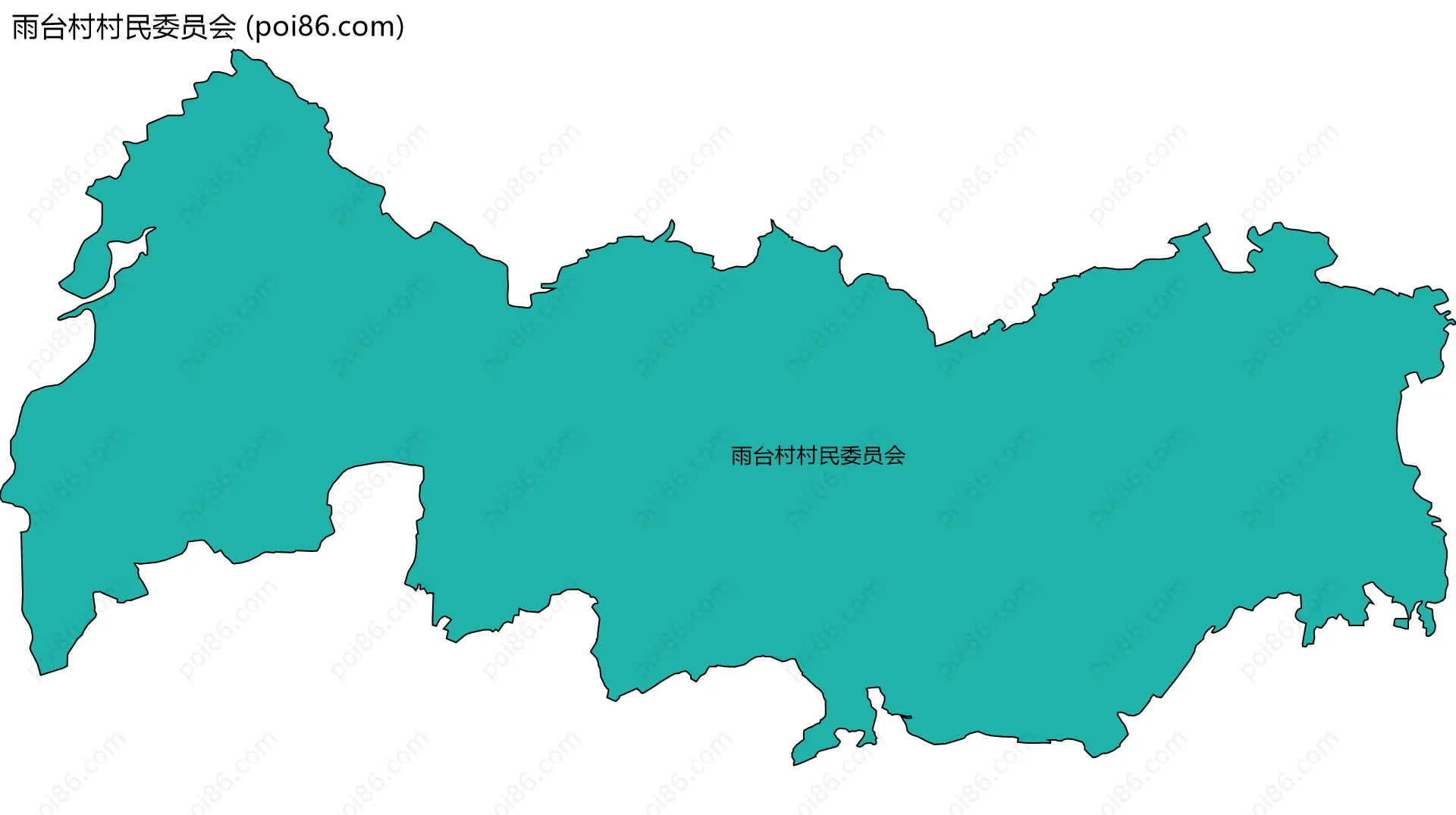 雨台村村民委员会边界地图