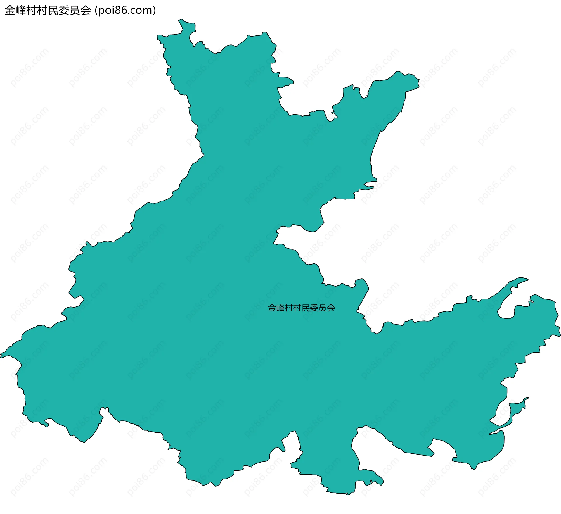 金峰村村民委员会边界地图