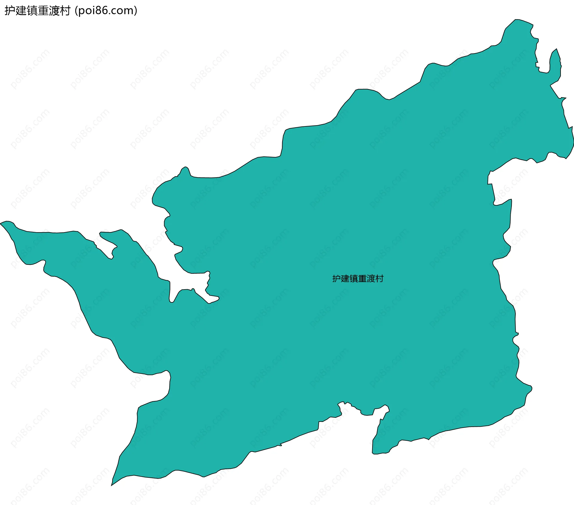 护建镇重渡村边界地图