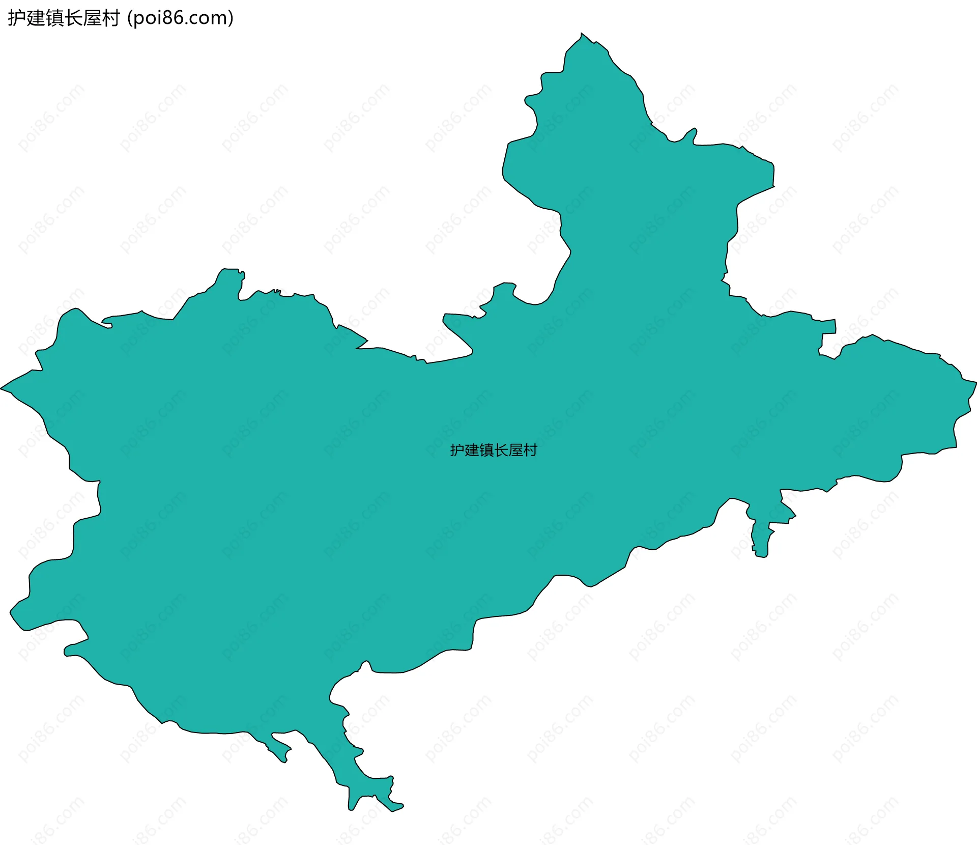 护建镇长屋村边界地图
