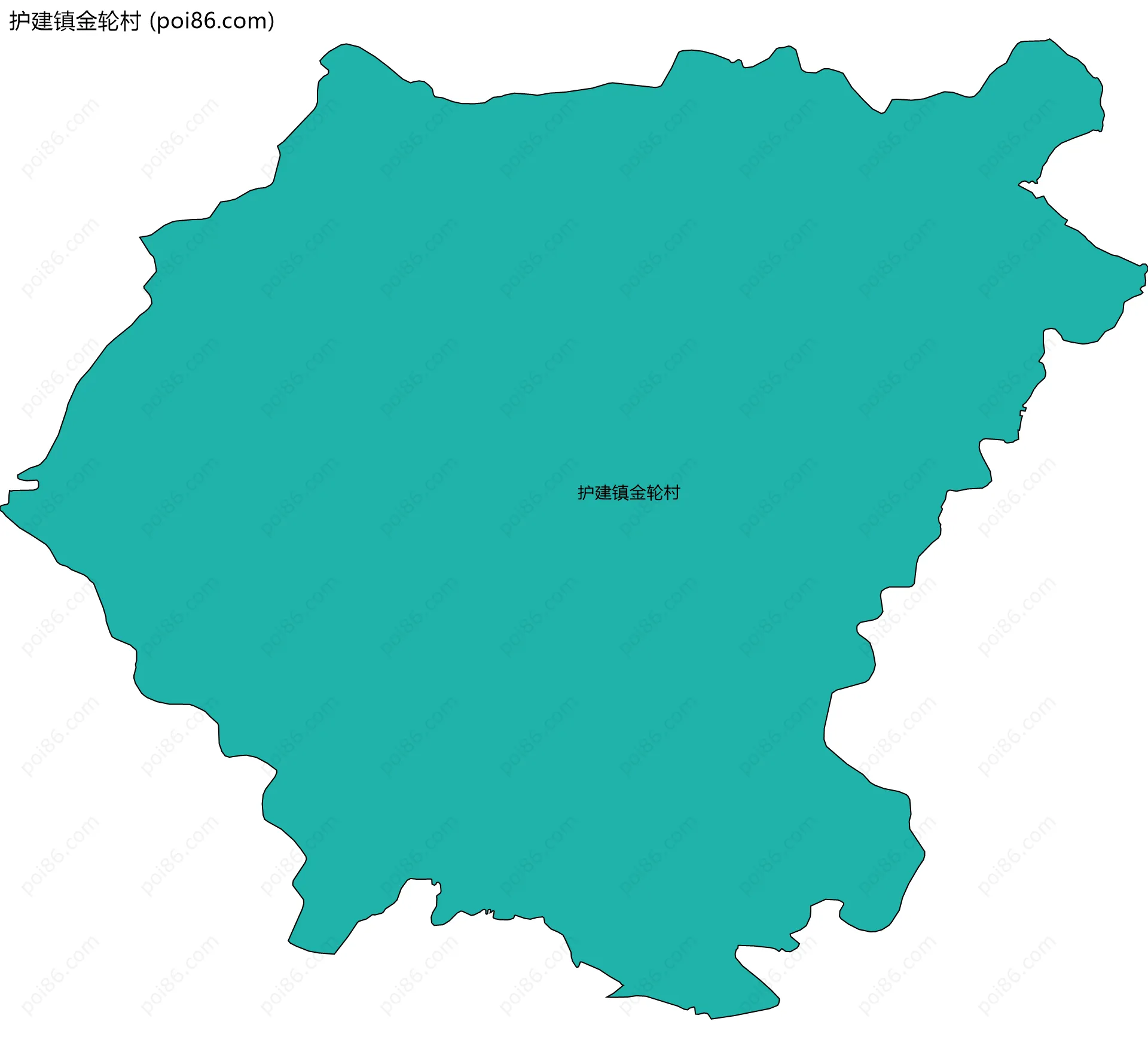 护建镇金轮村边界地图