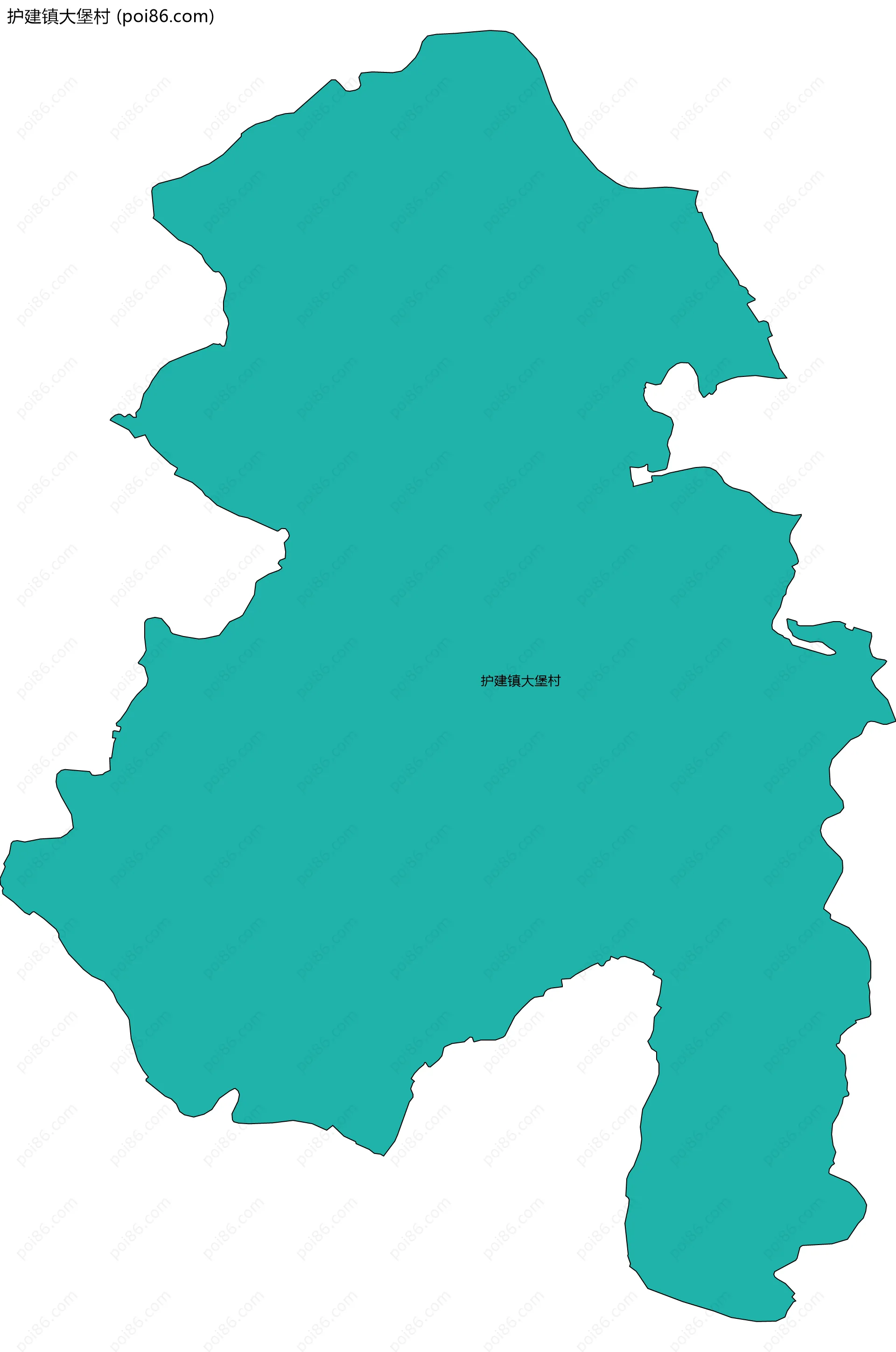 护建镇大堡村边界地图