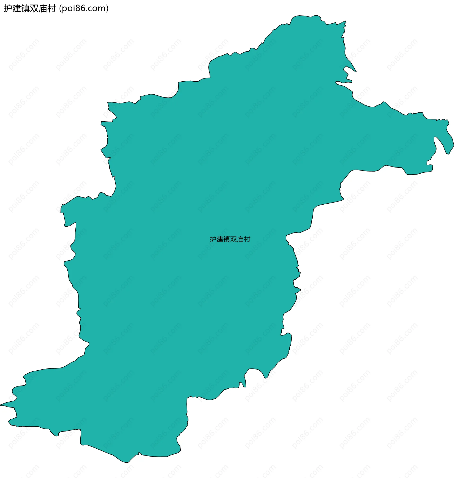 护建镇双庙村边界地图