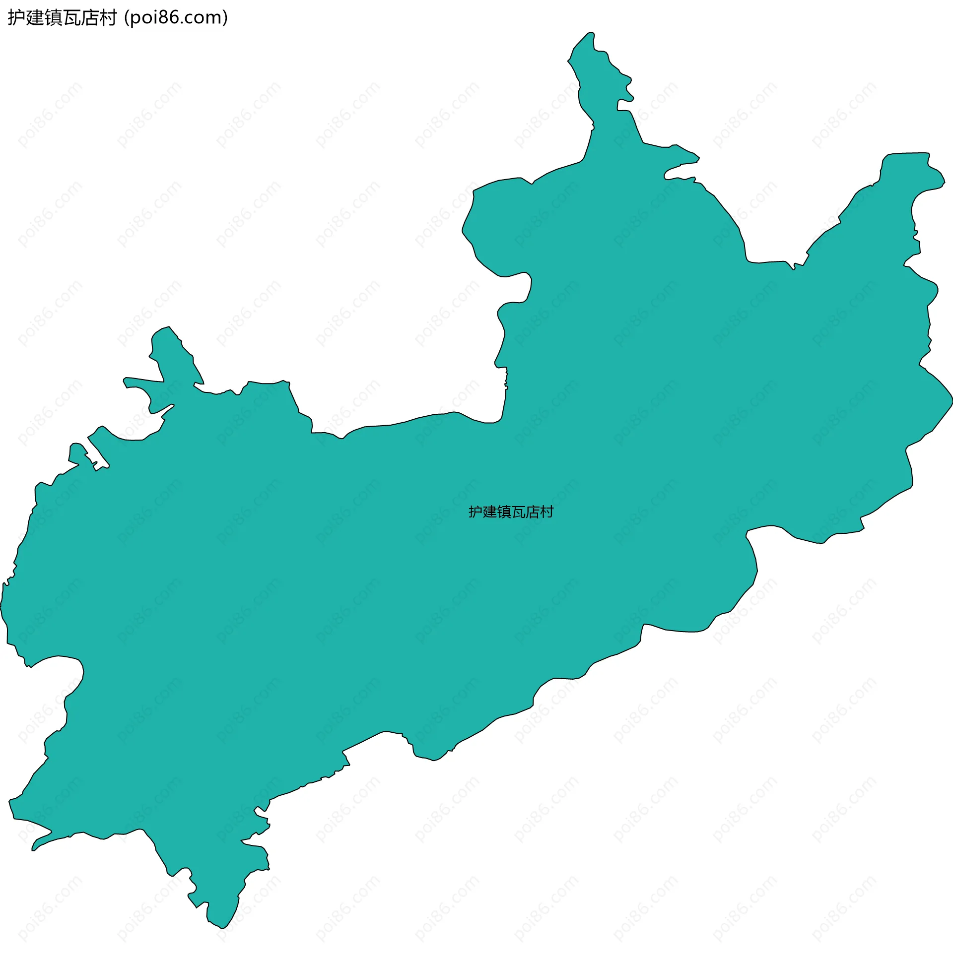 护建镇瓦店村边界地图