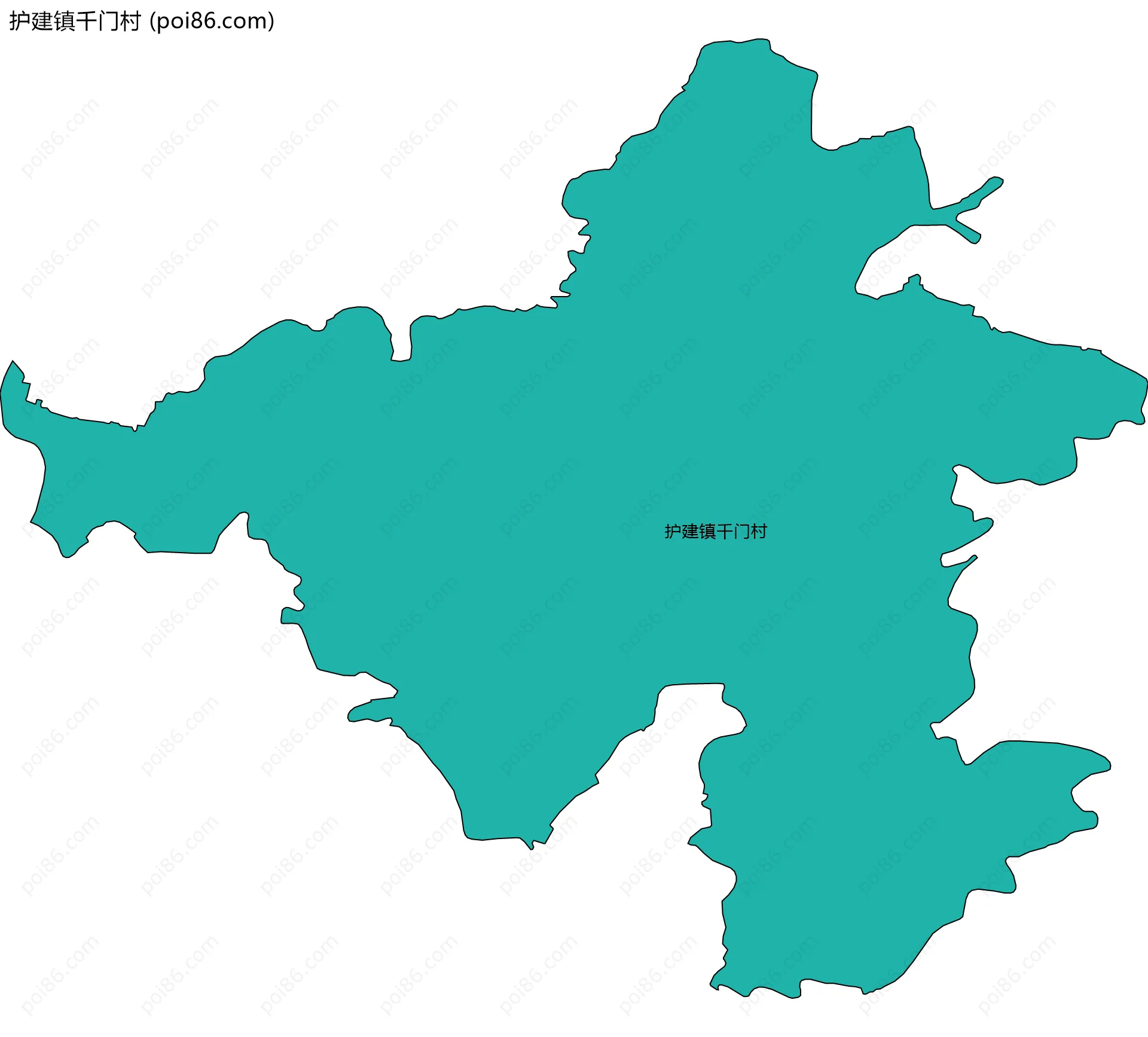 护建镇千门村边界地图
