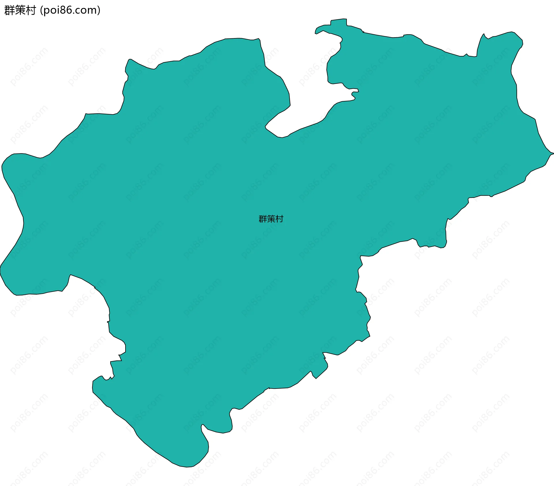 群策村边界地图