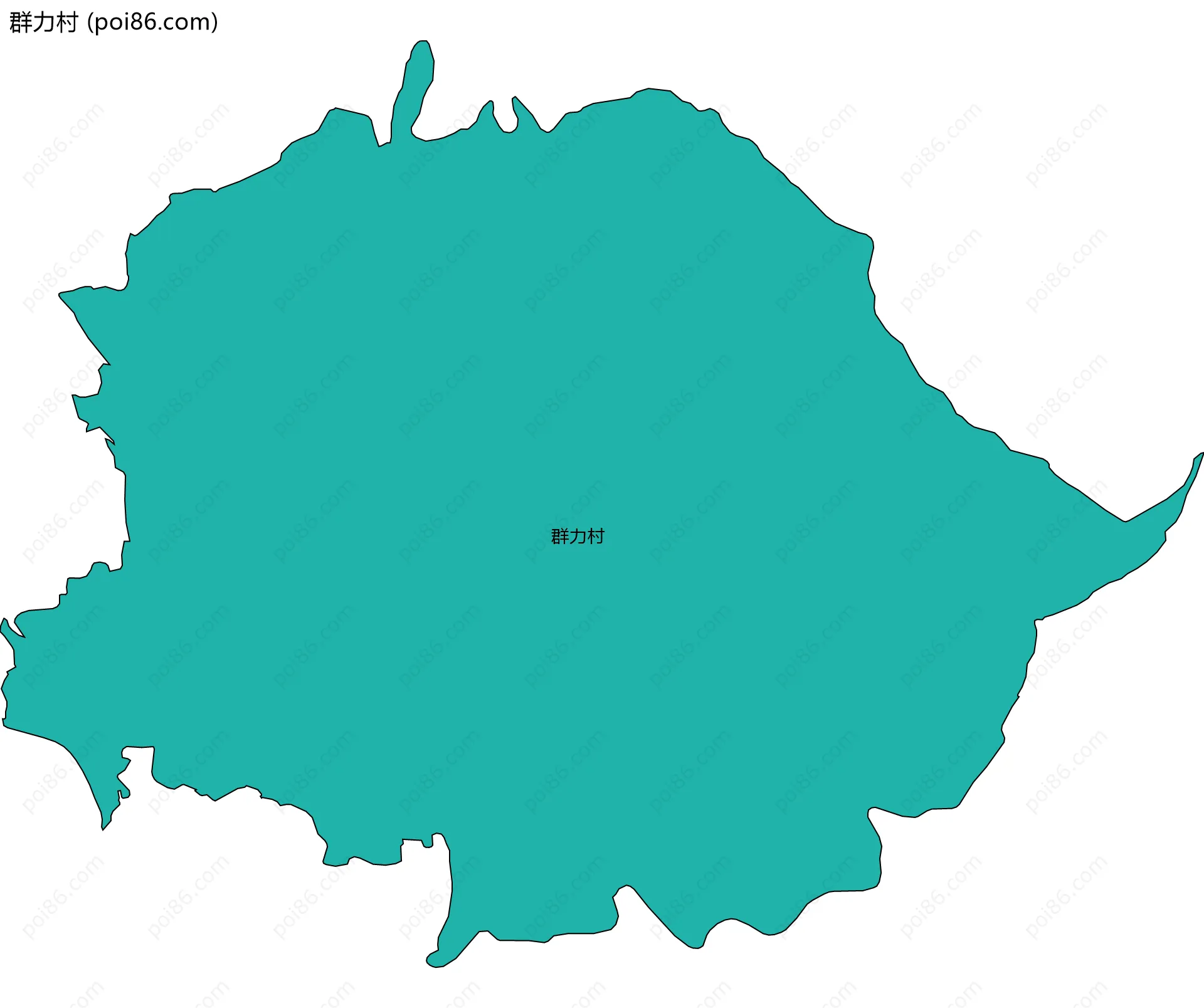 群力村边界地图