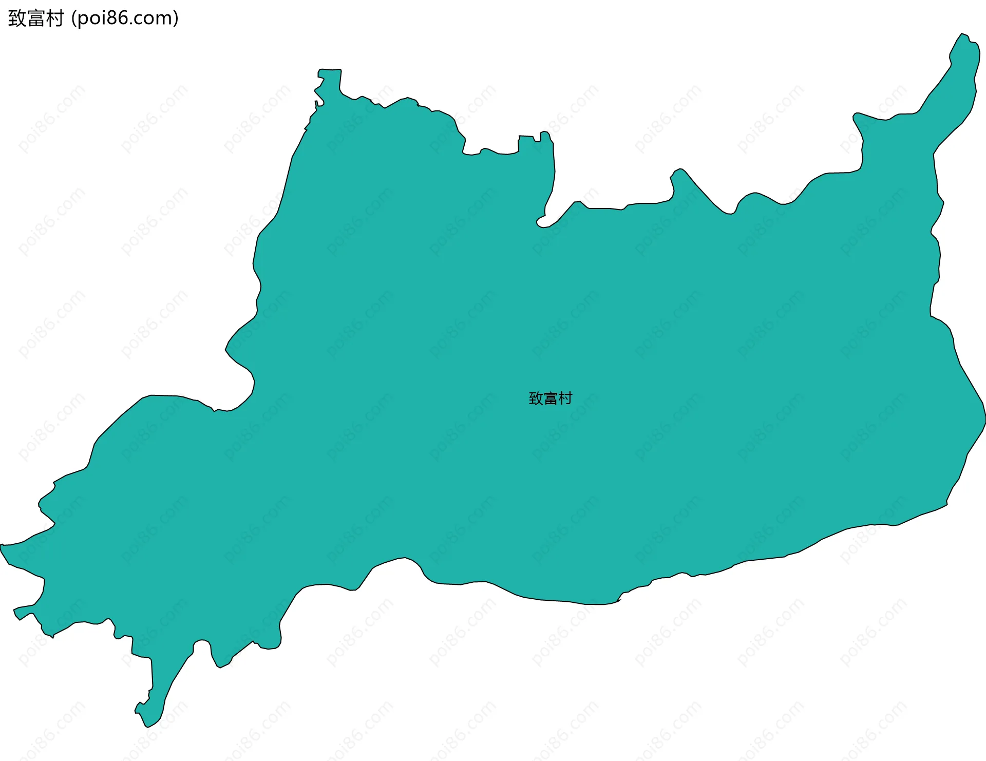 致富村边界地图