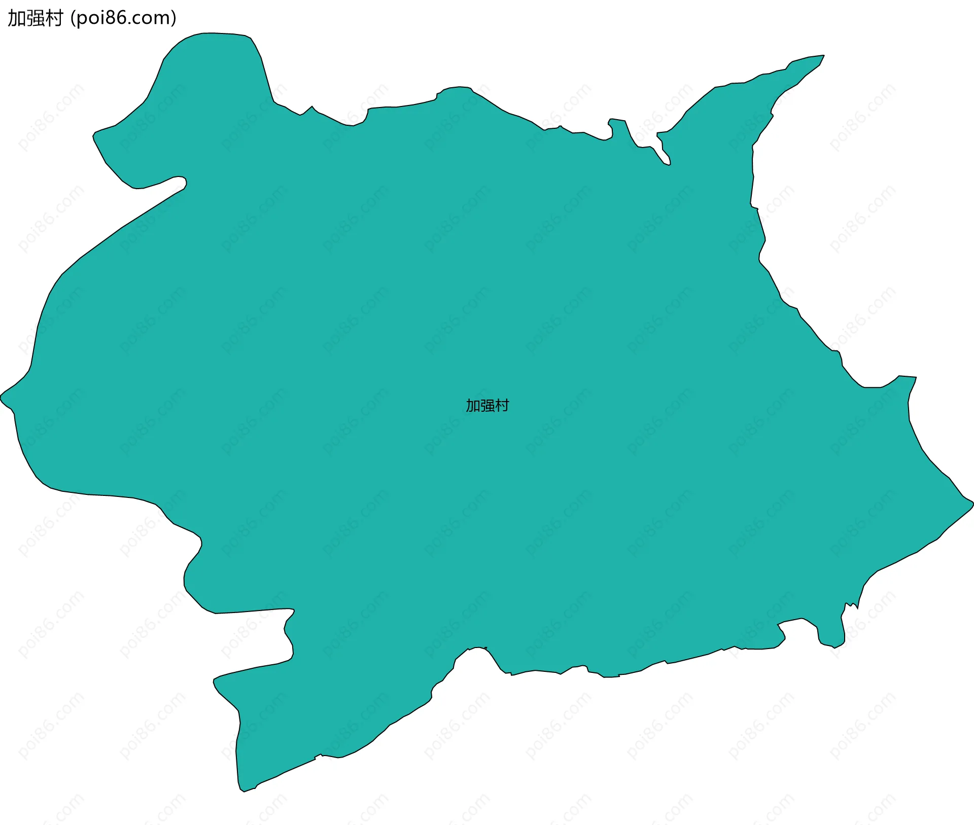 加强村边界地图