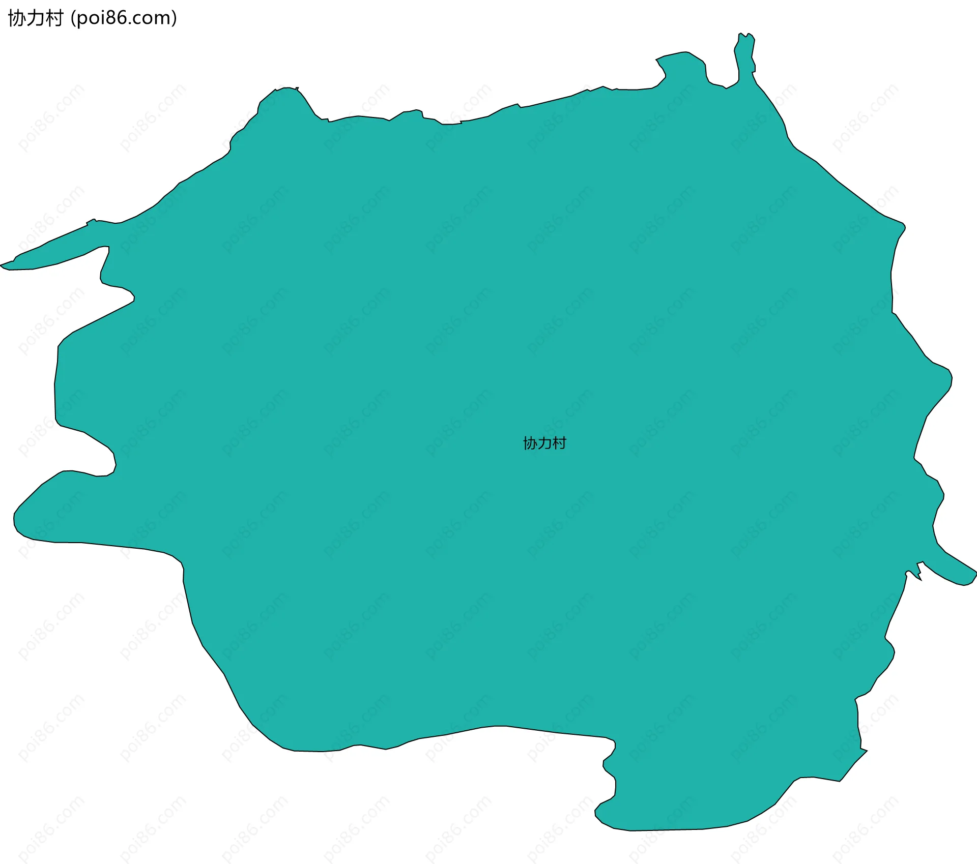 协力村边界地图